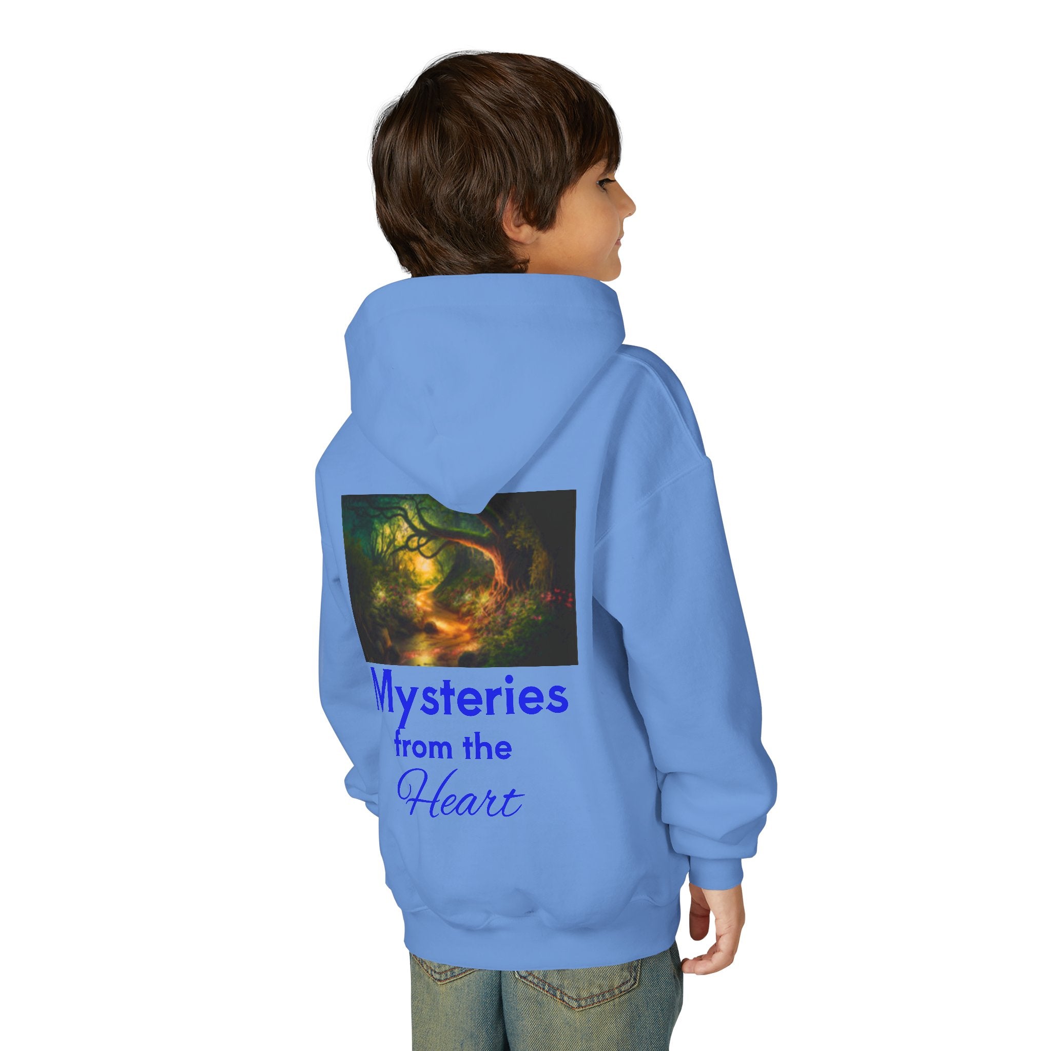 Youth Hoodie — Three Labrador Dogs at Sunset Photo Print
