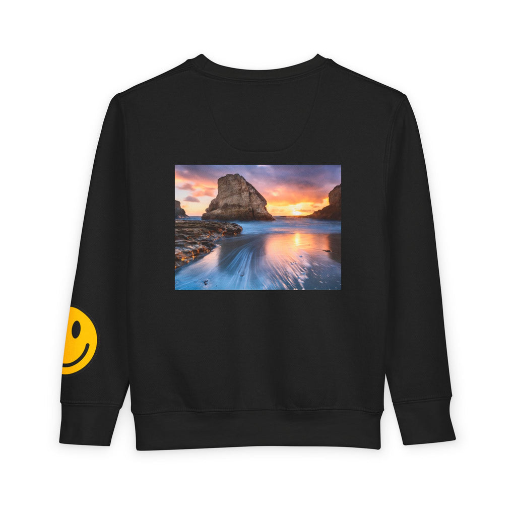 Toddler Sweatshirt - Colorful Fiddler Crab Beach Graphic