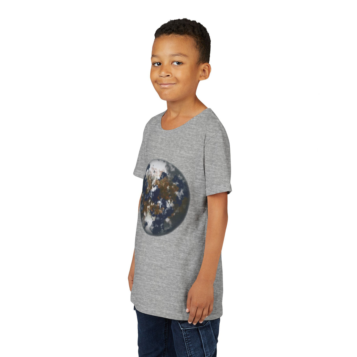 Youth Tee — Earth Globe Planet & Earth Facts  Design Kids' Short Sleeve Shirt