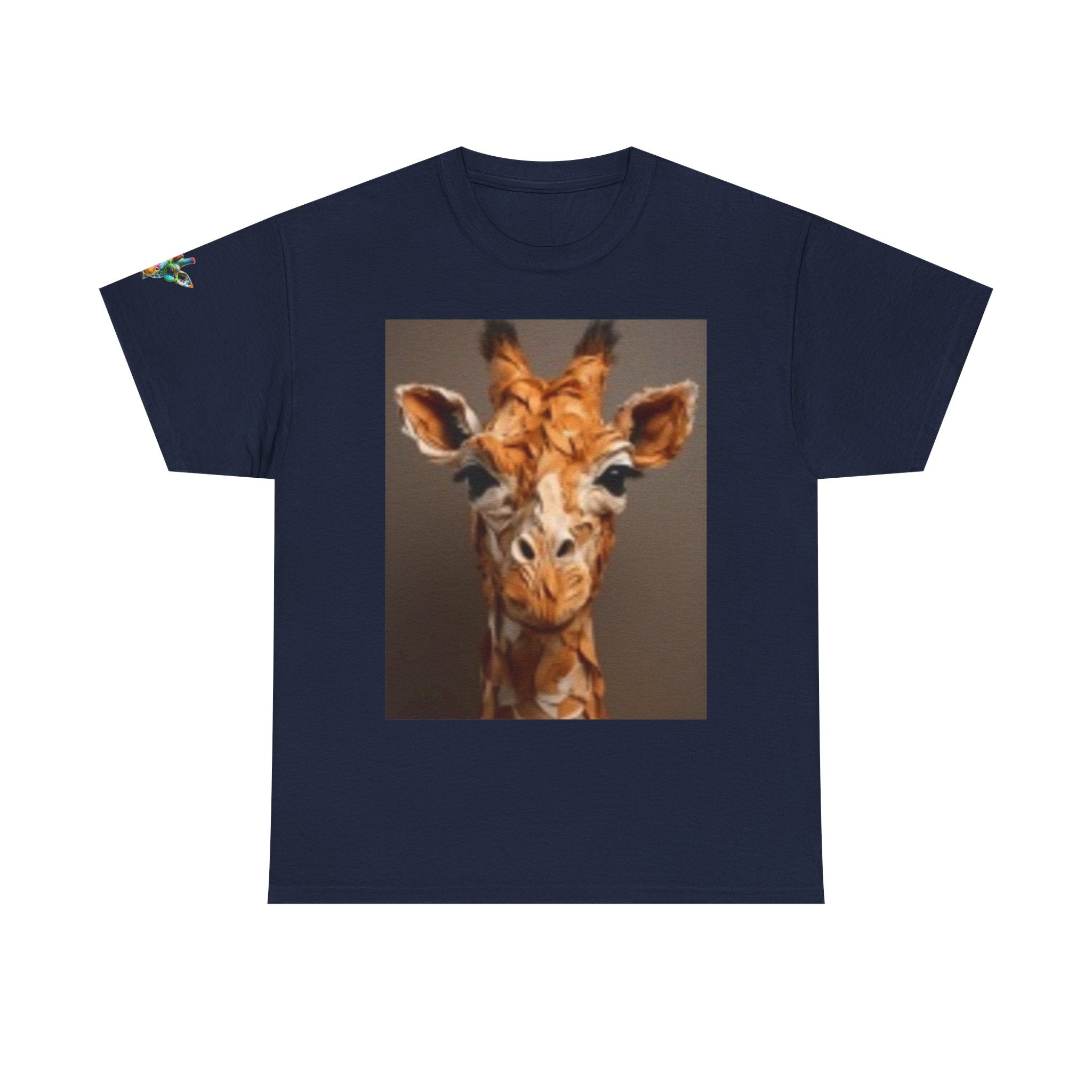 Giraffe Portrait Tee - Cute Watercolor Animal Graphic T-Shirt