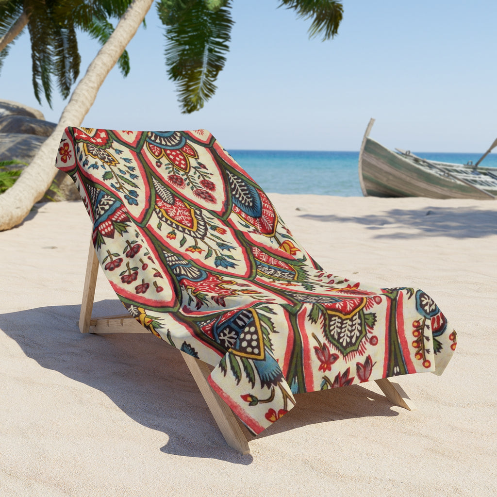 Bohemian Floral Paisley Beach Towel