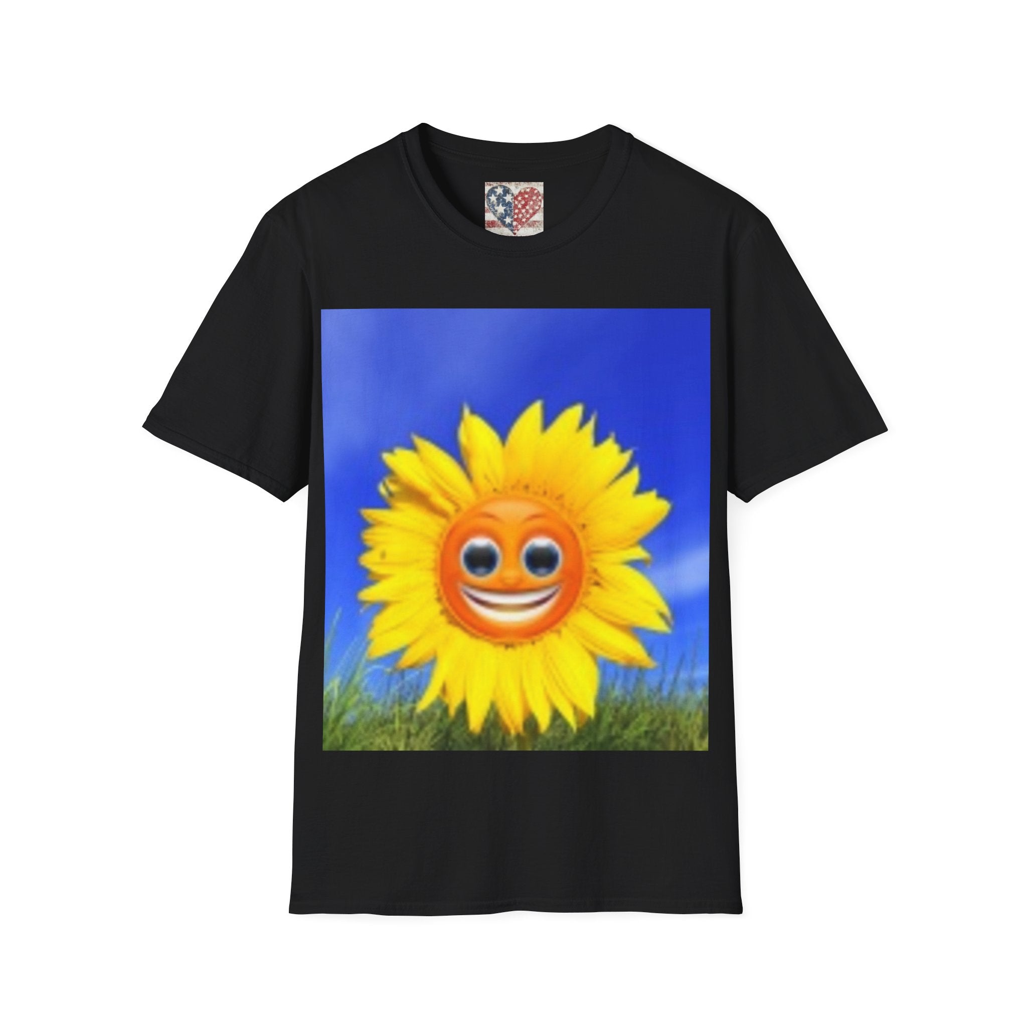 Sunflower Smile T-Shirt — Bright Happy Floral Graphic Tee