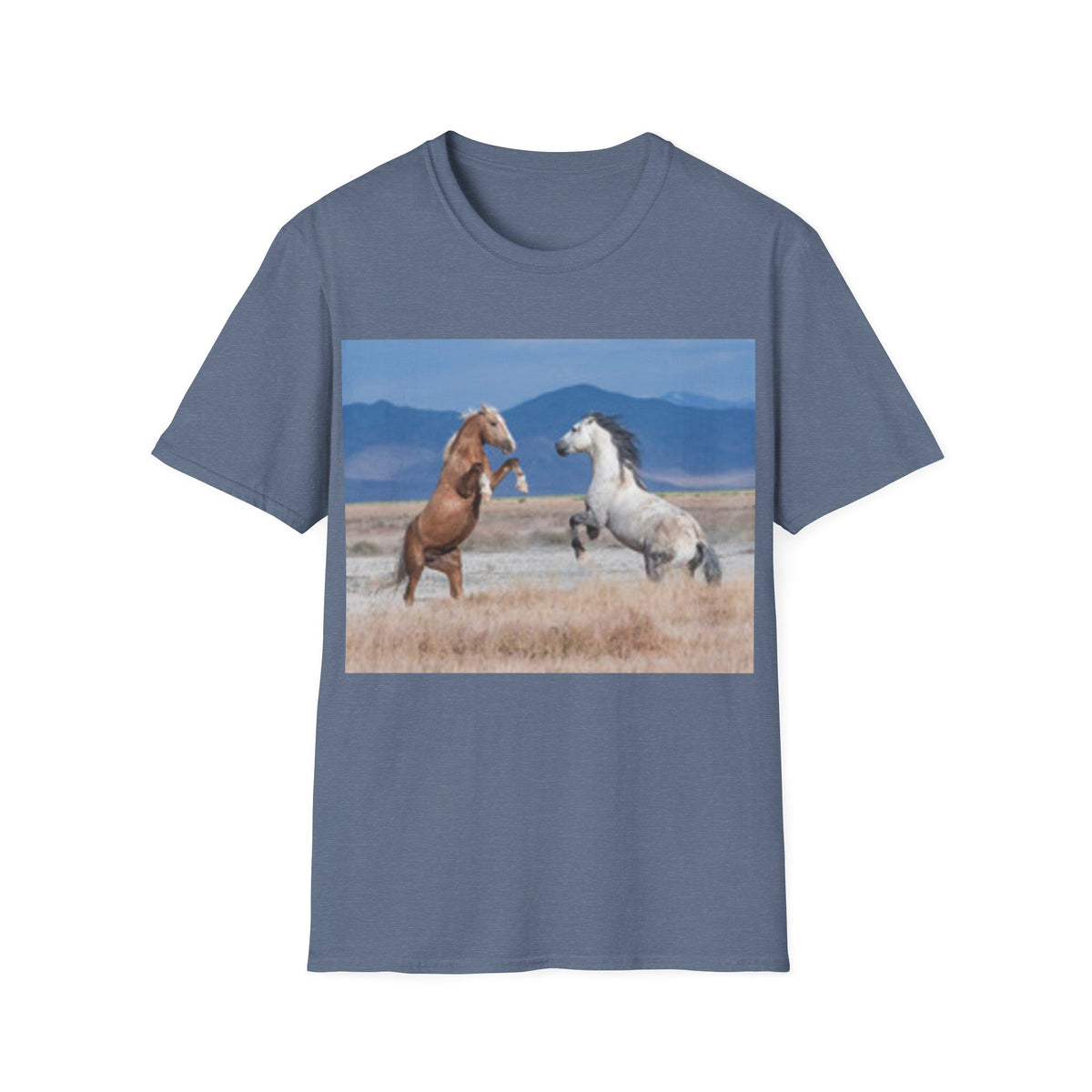 Wild Horses T-Shirt — Bucking Mustang Photo Tee