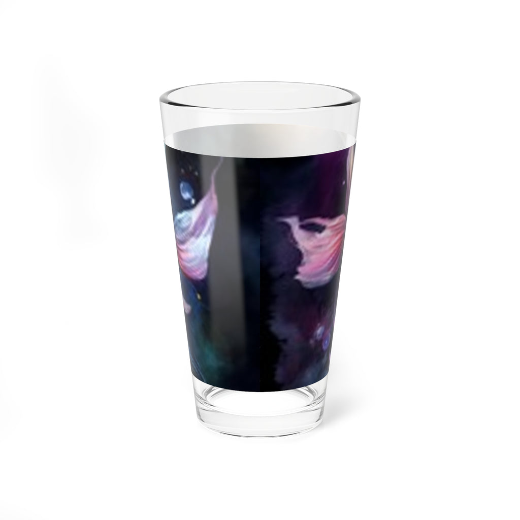 Koi Fantasy Mixing Glass — 16oz Artistic Fish Pint Glass