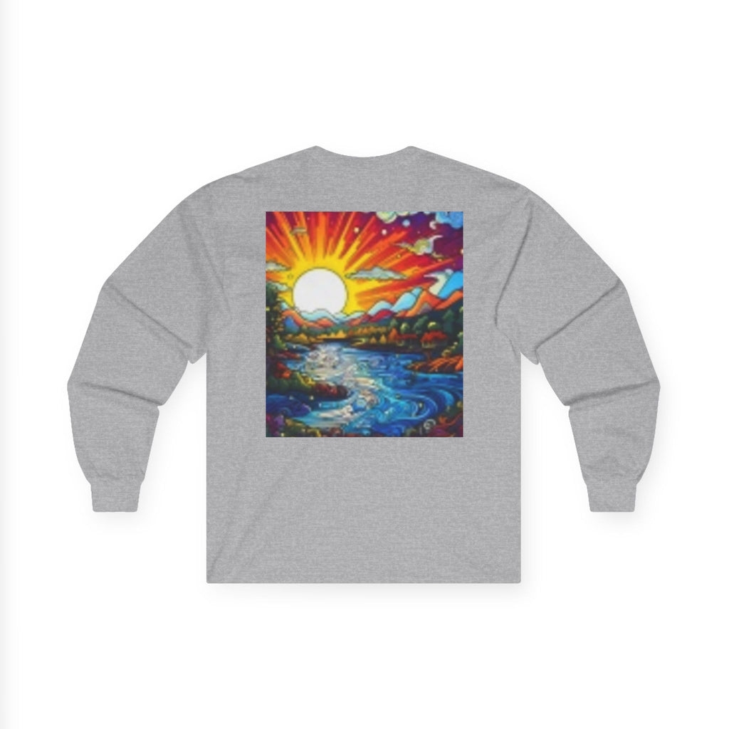 Classic Red Convertible Long Sleeve T-shirt — Vintage Sports Car Graphic