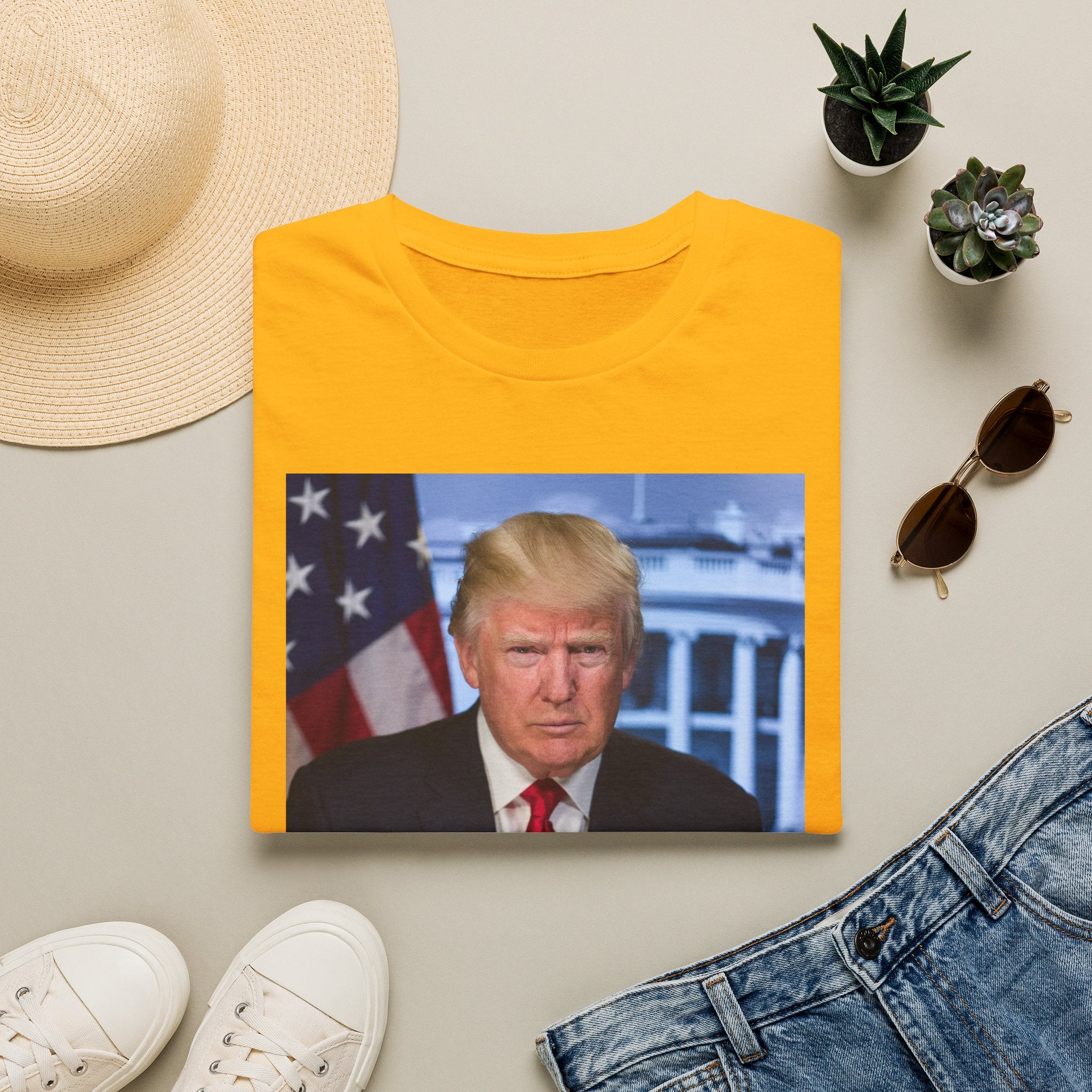 T-shirt Président Donald J TRUMP — T-shirt Drapeau Patriotique