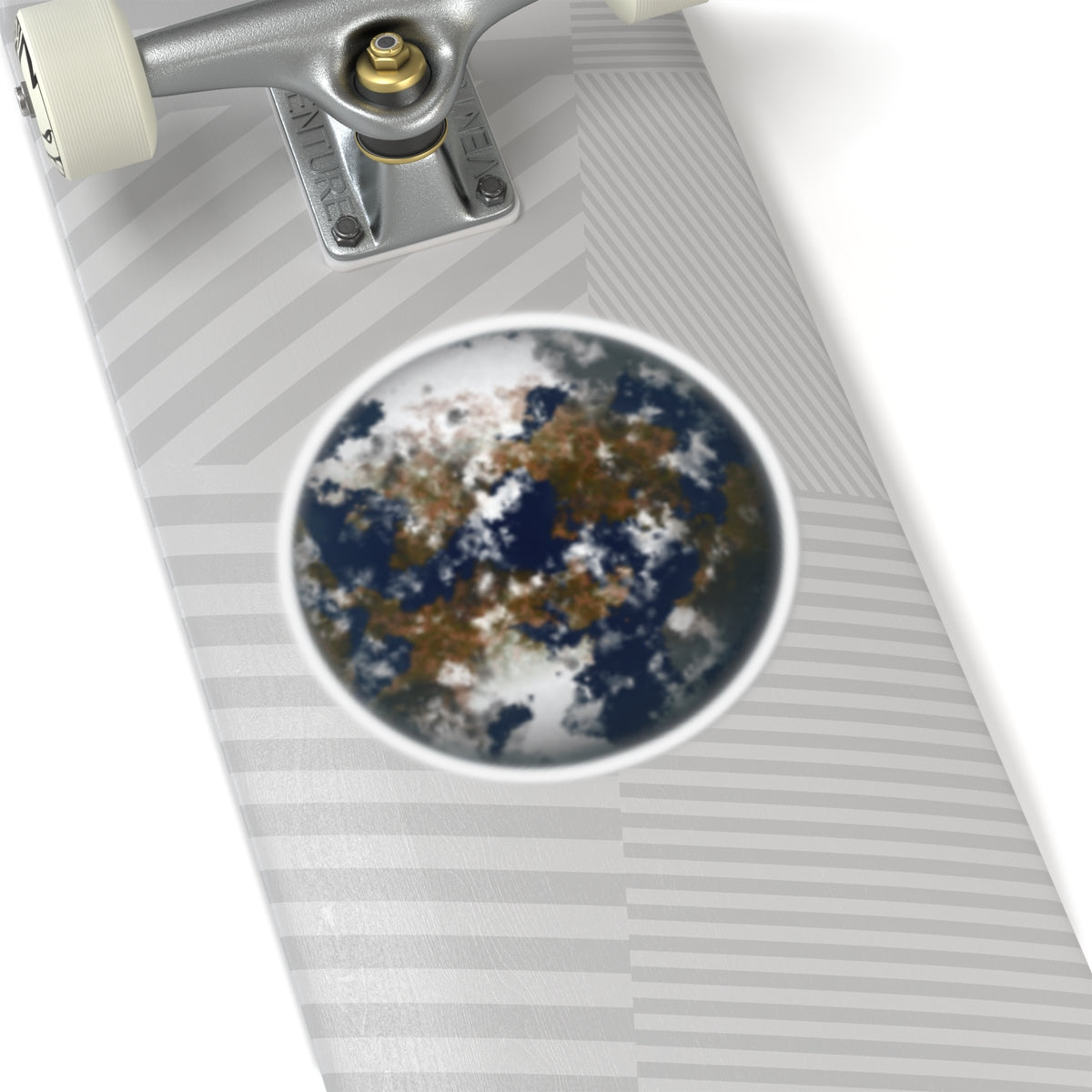 Planet Globe Sticker — Earth-Like Fantasy World Decal Books, backpacks, Mirror & Gift