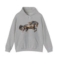 Galloping Stallion Hoodie – Realistic Bronze Horse Print