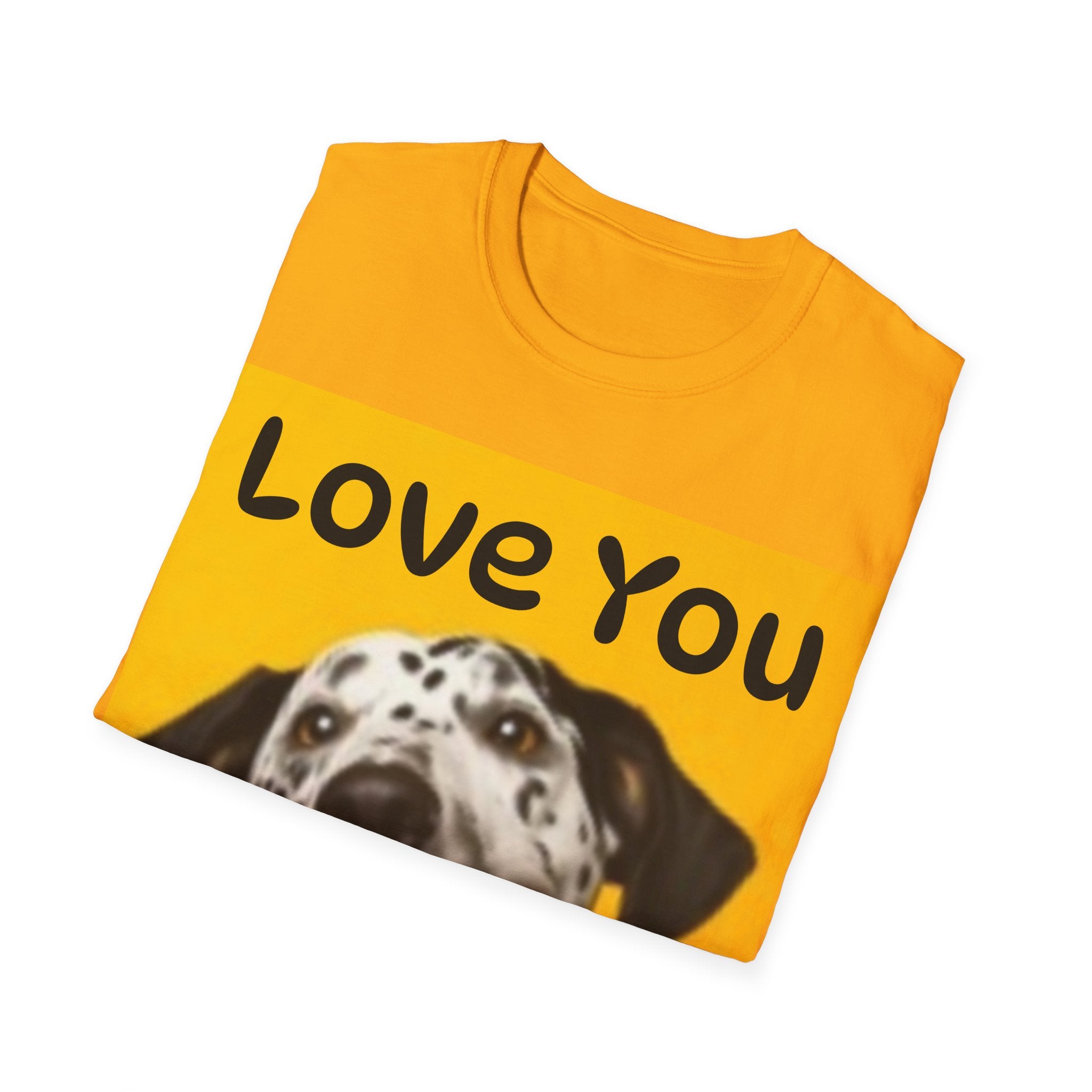 Dog Love You & Beautiful Sunset Unisex Softstyle T-Shirt Pet Lovers T-shirt