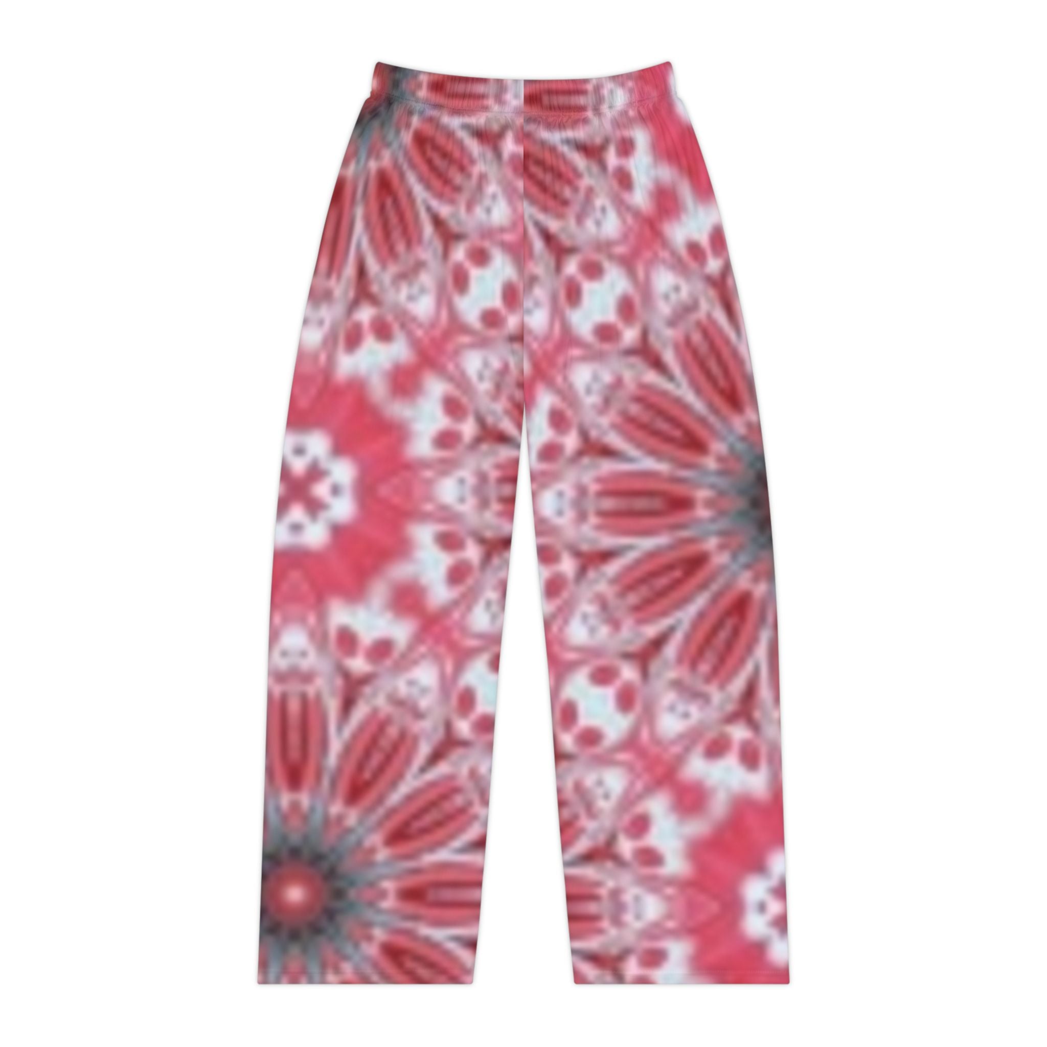 Floral Kaleidoscope Women's Pajama Pants — Red Mandala Lounge Sleepwear