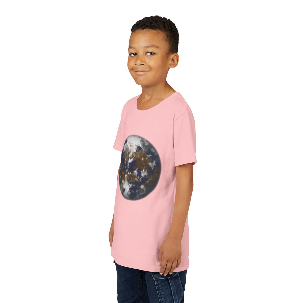 Youth Tee — Earth Globe Planet & Earth Facts  Design Kids' Short Sleeve Shirt
