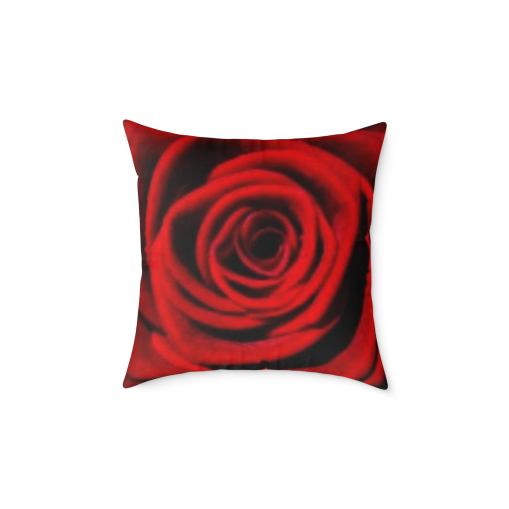 Christmas Santa Scene Square Pillow — Festive Holiday Throw Cushion