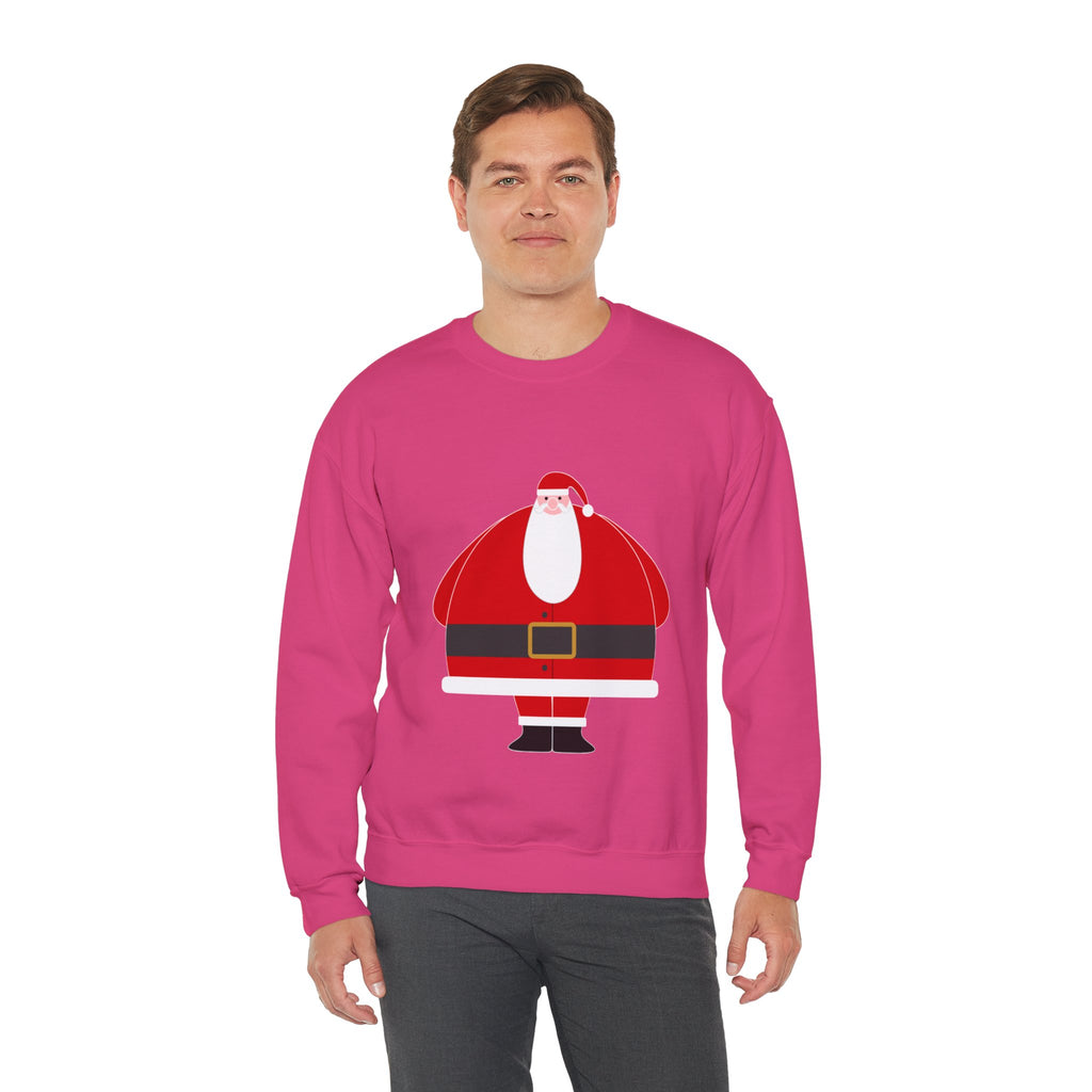 Santa Graphic Sweatshirt — Cute Holiday Christmas Crewneck