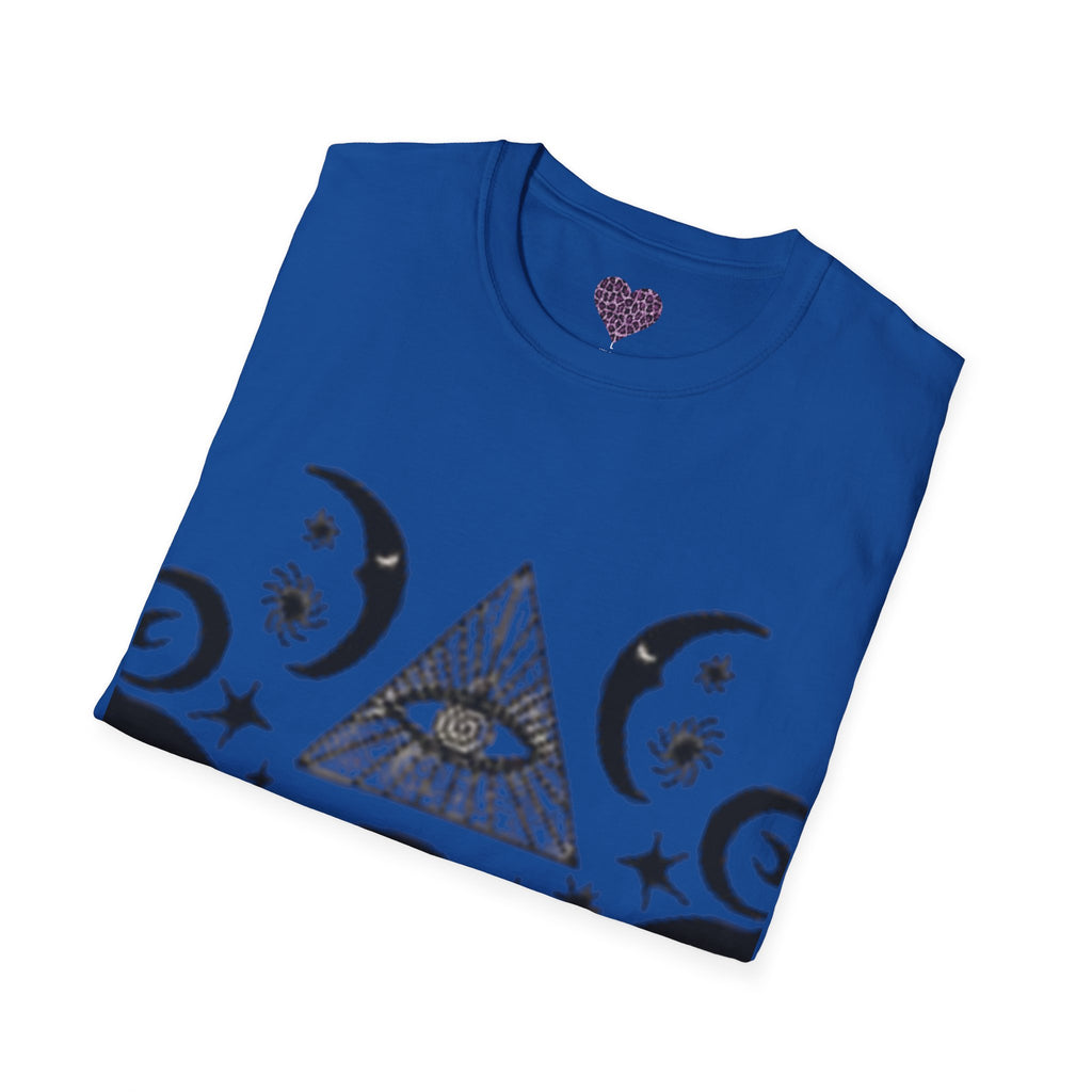 Mystic Moon Eye T-Shirt — Celestia lGraphic T-shirt  with Floral Back Panel