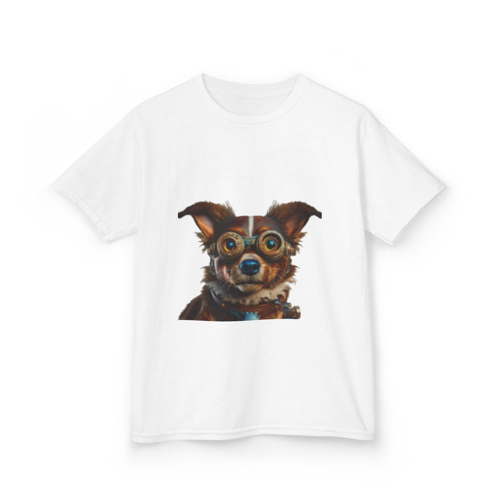 Kids T-Shirt — Cute Wide-Eyed Dog Portrait Tee for Children
