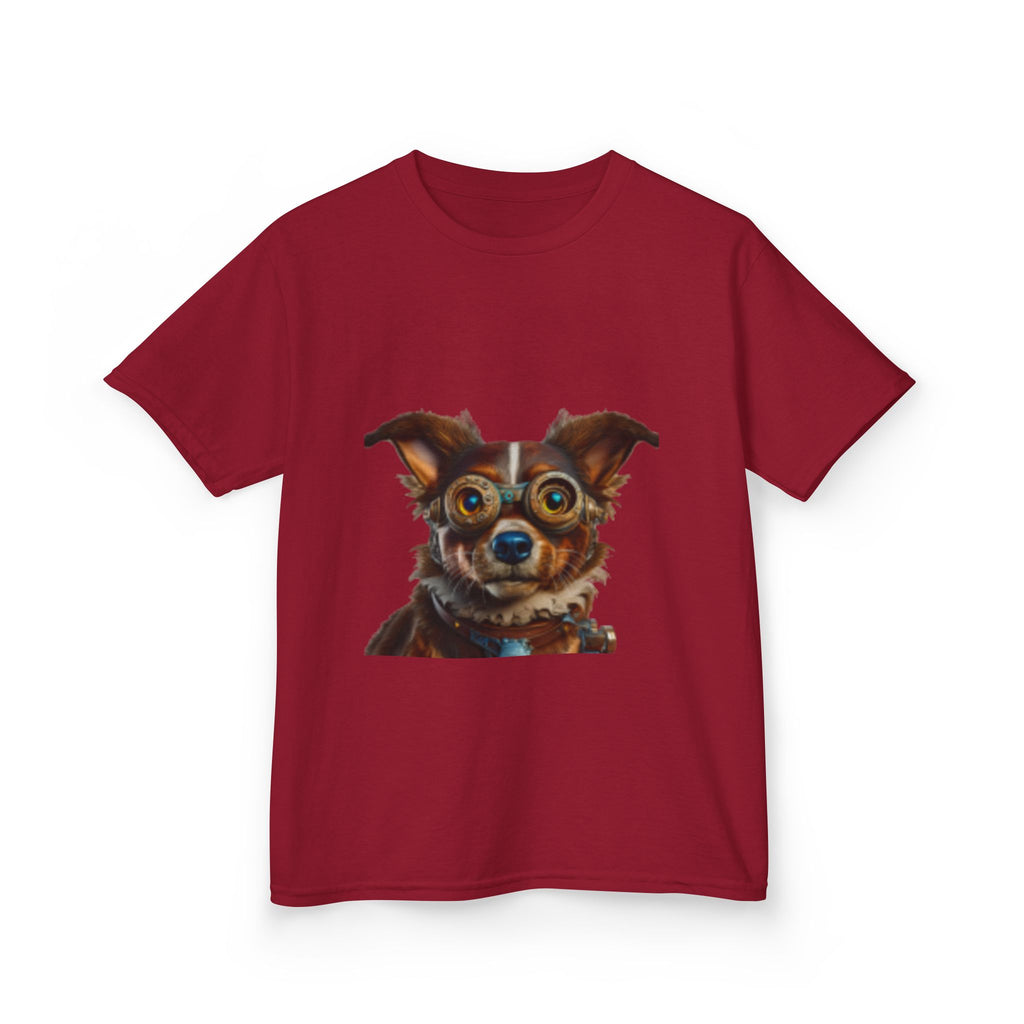 Kids T-Shirt — Cute Wide-Eyed Dog Portrait Tee for Children