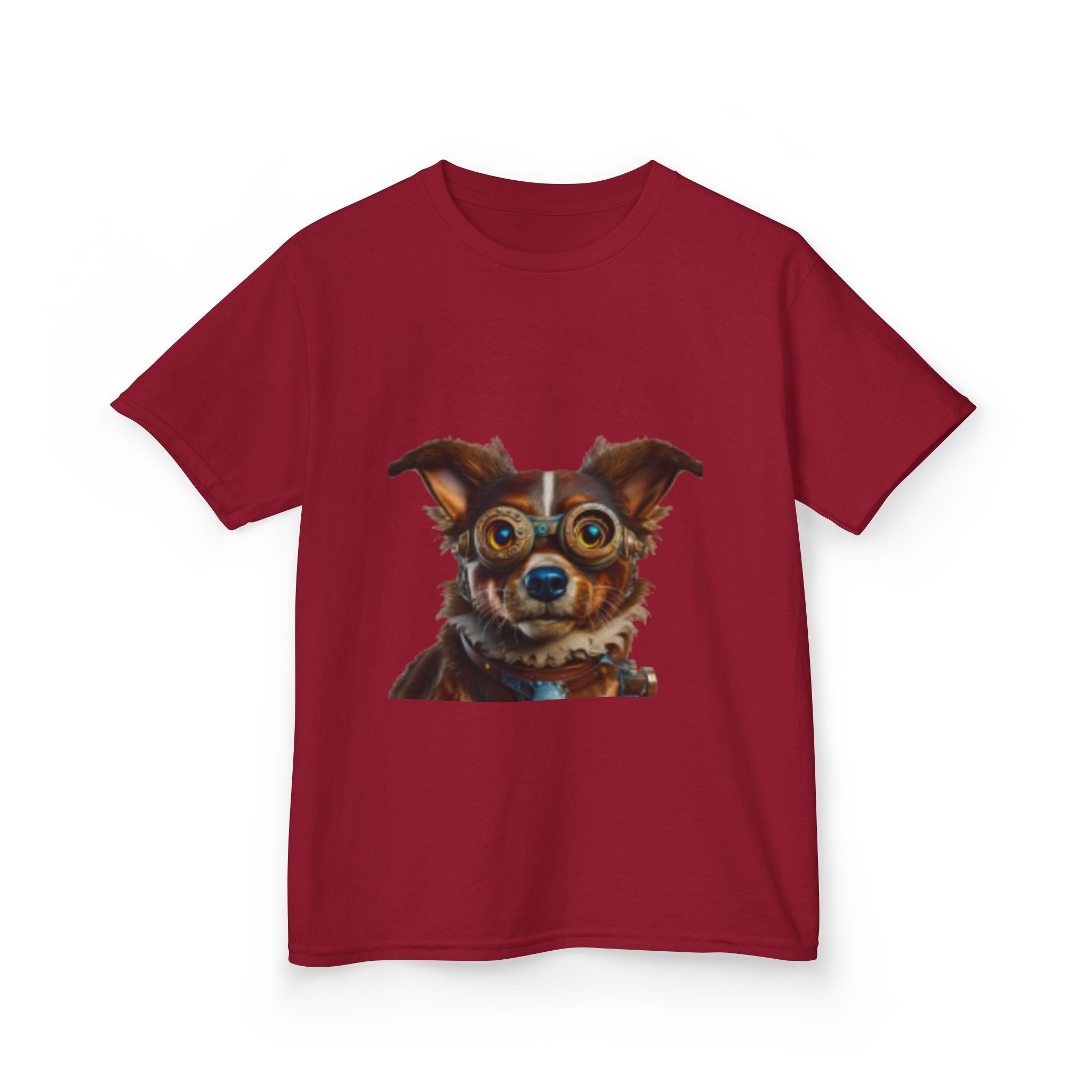 Kids T-Shirt — Cute Wide-Eyed Dog Portrait Tee for Children