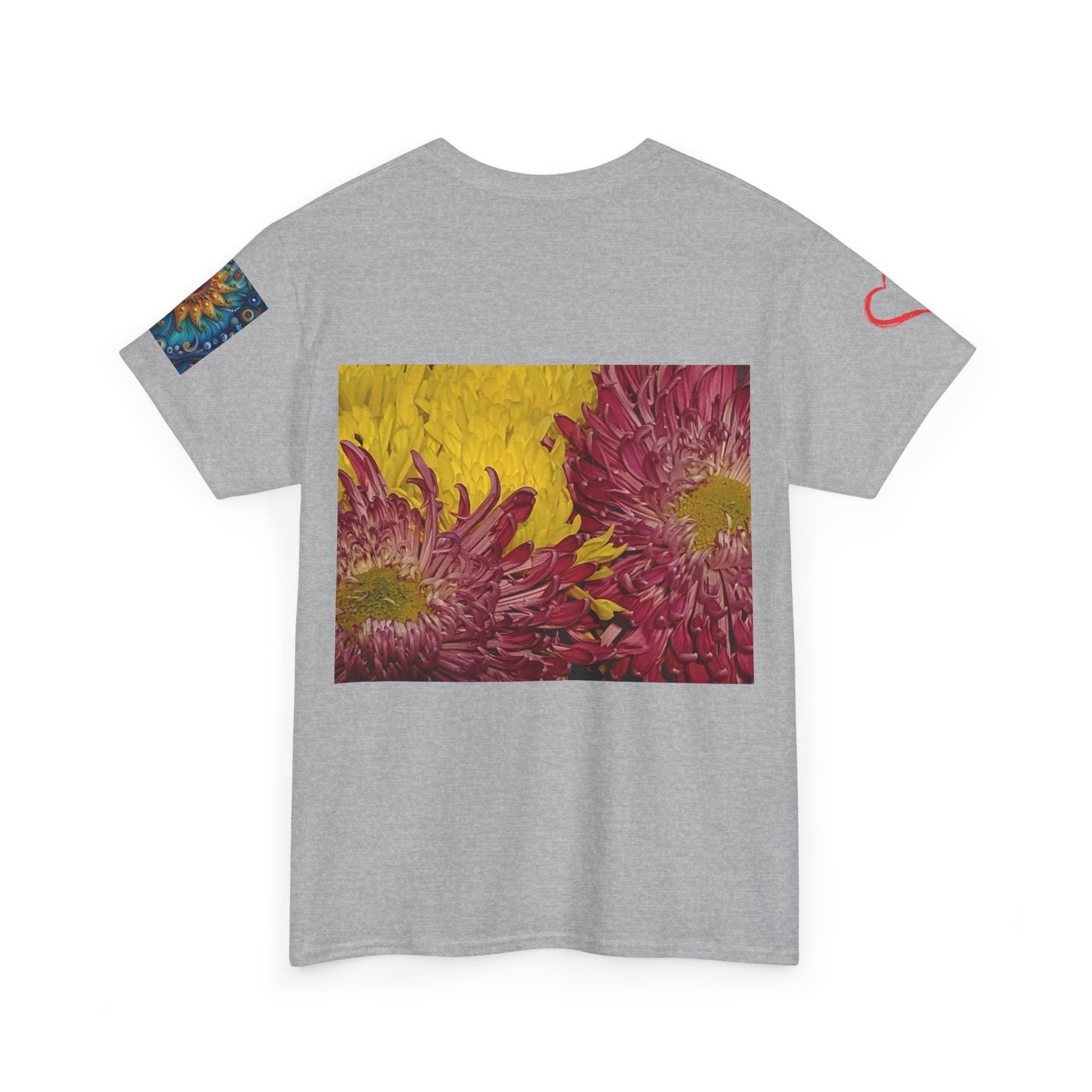 Floral Vase Graphic T-shirt — Minimal Botanical Bouquet T-Shirt