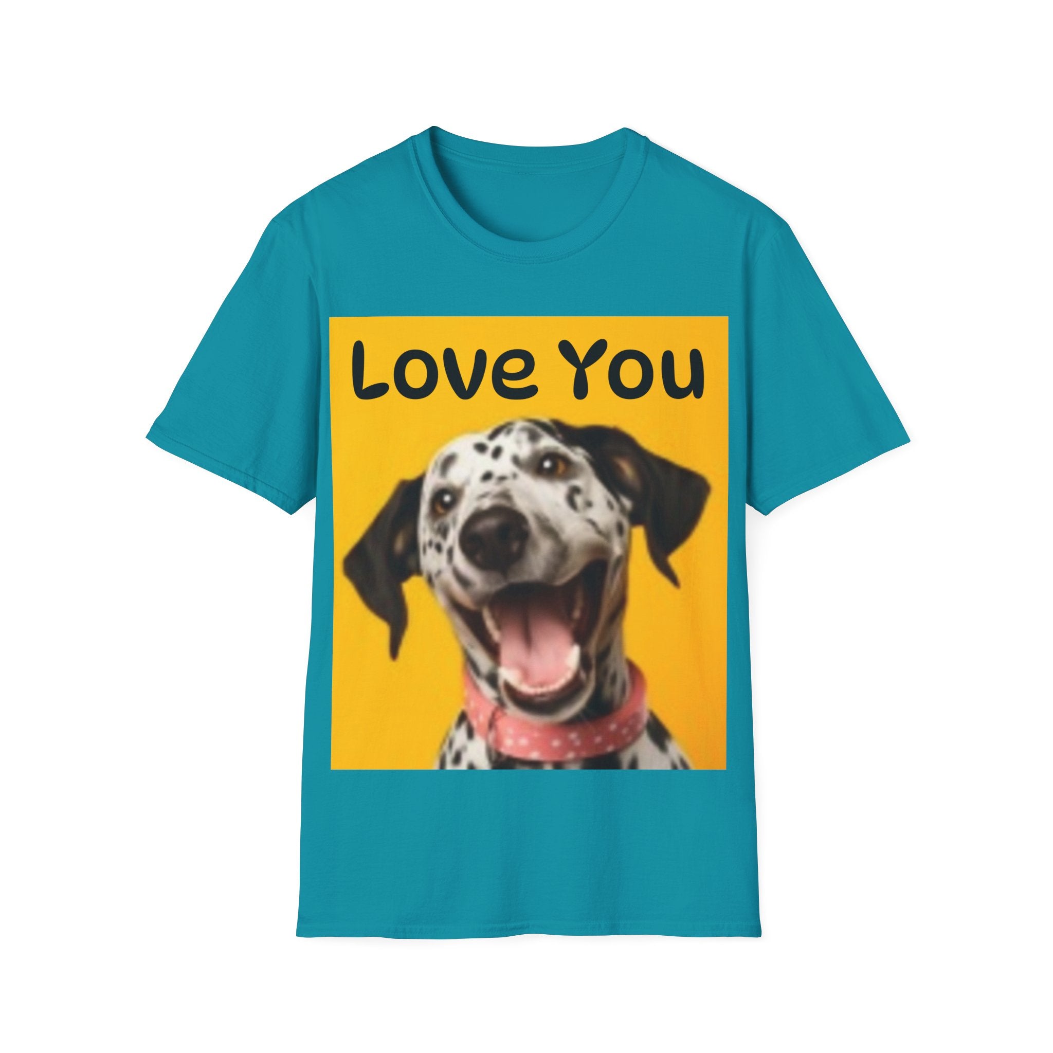 Dog Love You & Beautiful Sunset Unisex Softstyle T-Shirt Pet Lovers T-shirt