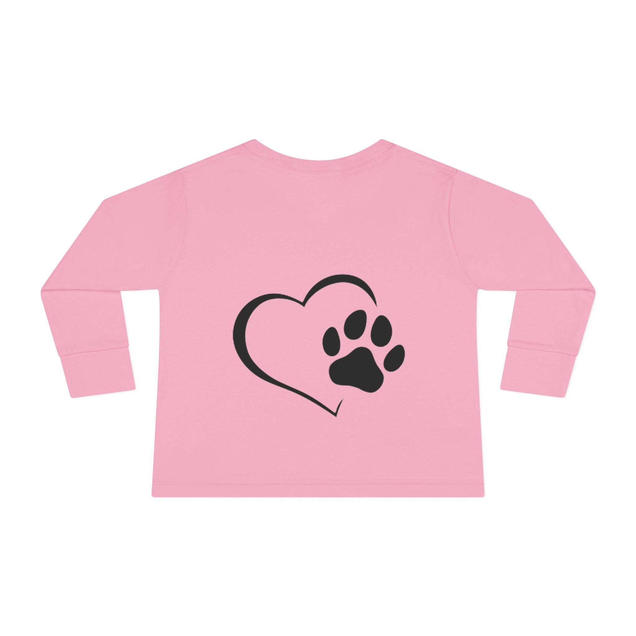 Toddler Long Sleeve Tee — Joyful Running Chow Chow Dog Photo Tee