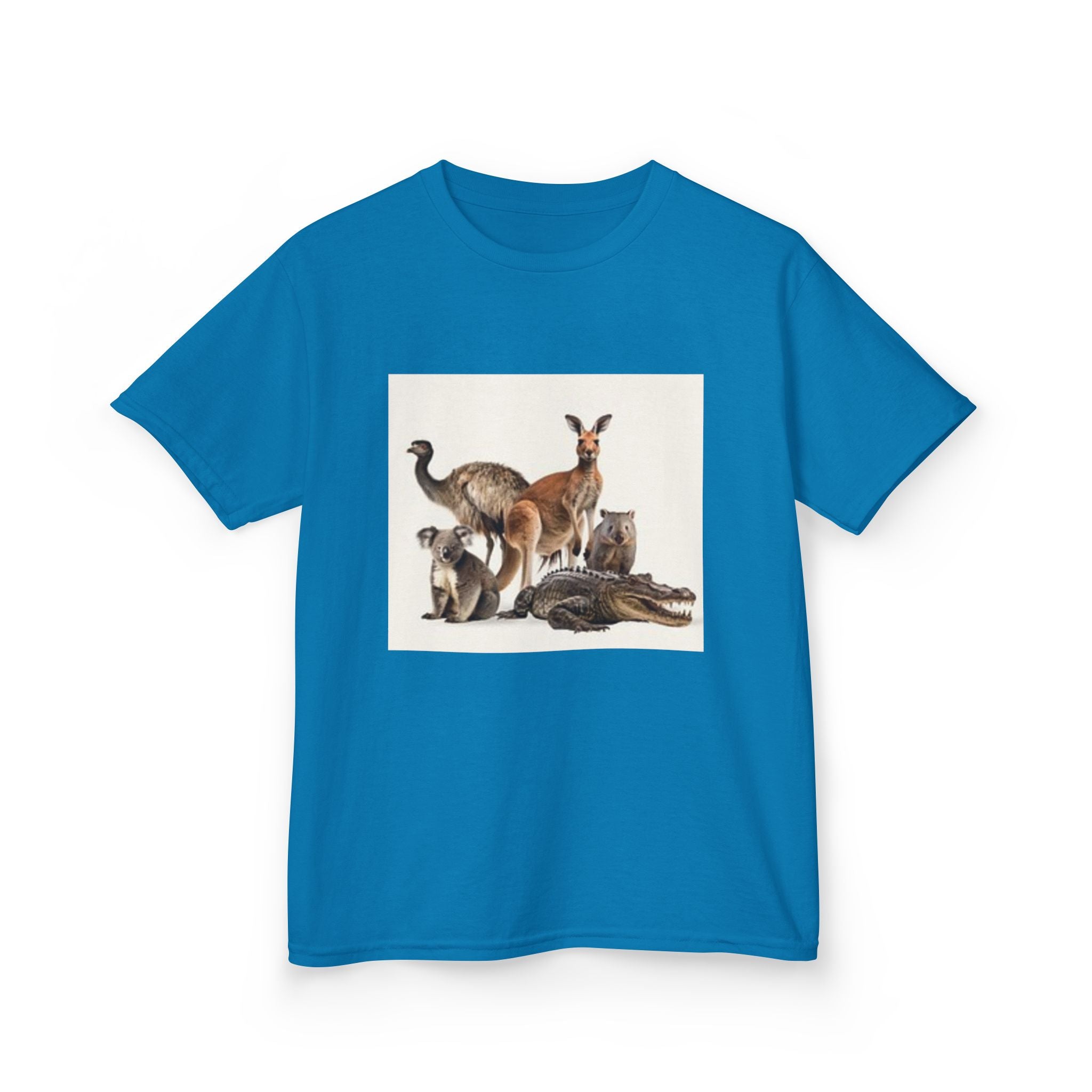Kids Kangaroo Graphic Tee — Australian Wildlife Animal Print for Children