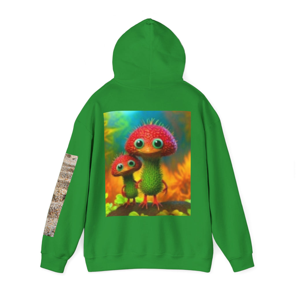 Mushroom Friends Hoodie — Cute Colorful Fungi Illustration Pullover