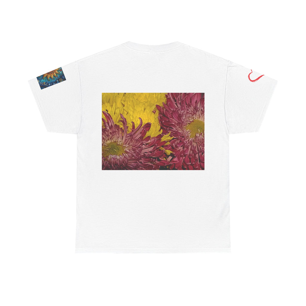 Floral Vase Graphic T-shirt — Minimal Botanical Bouquet T-Shirt