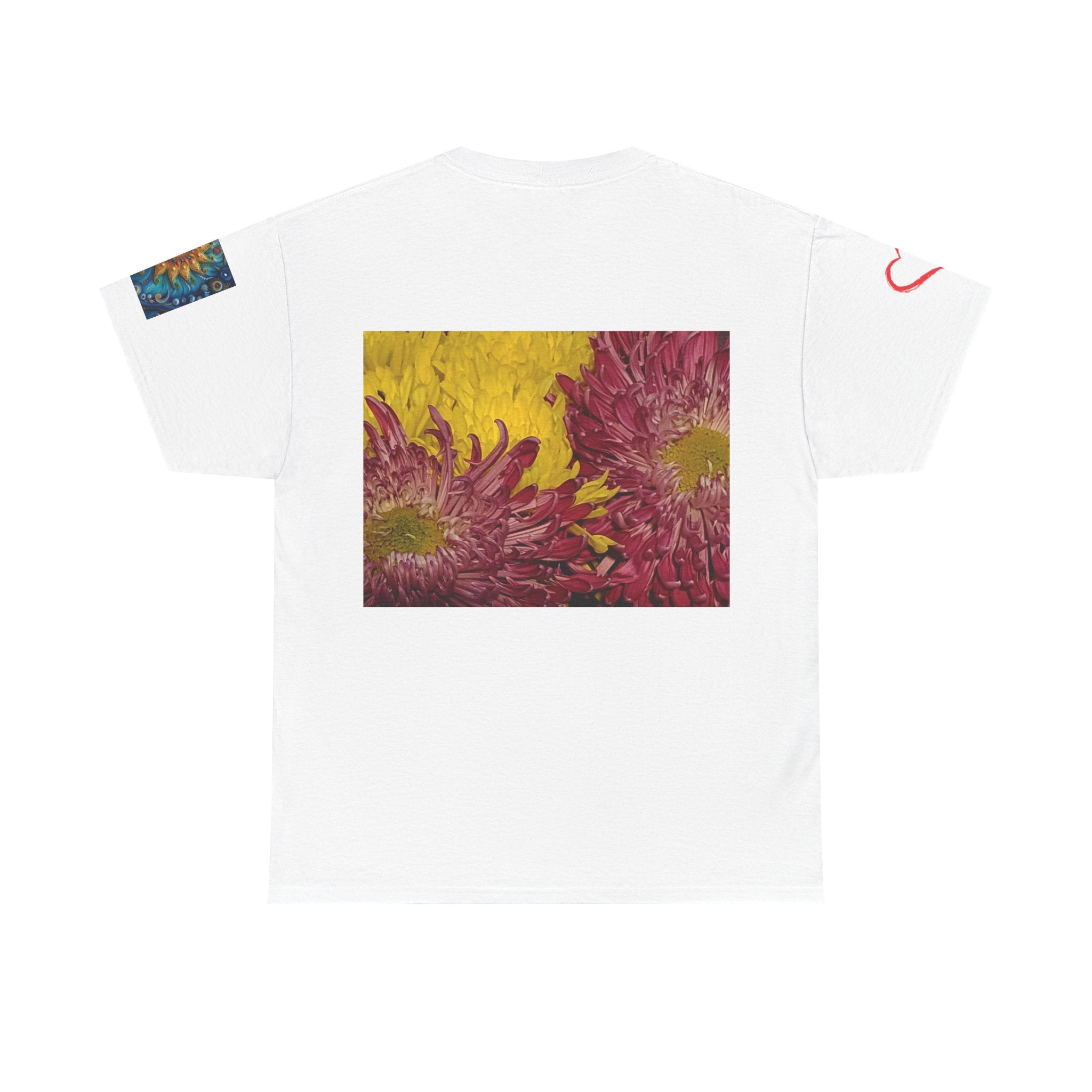 Floral Vase Graphic T-shirt — Minimal Botanical Bouquet T-Shirt