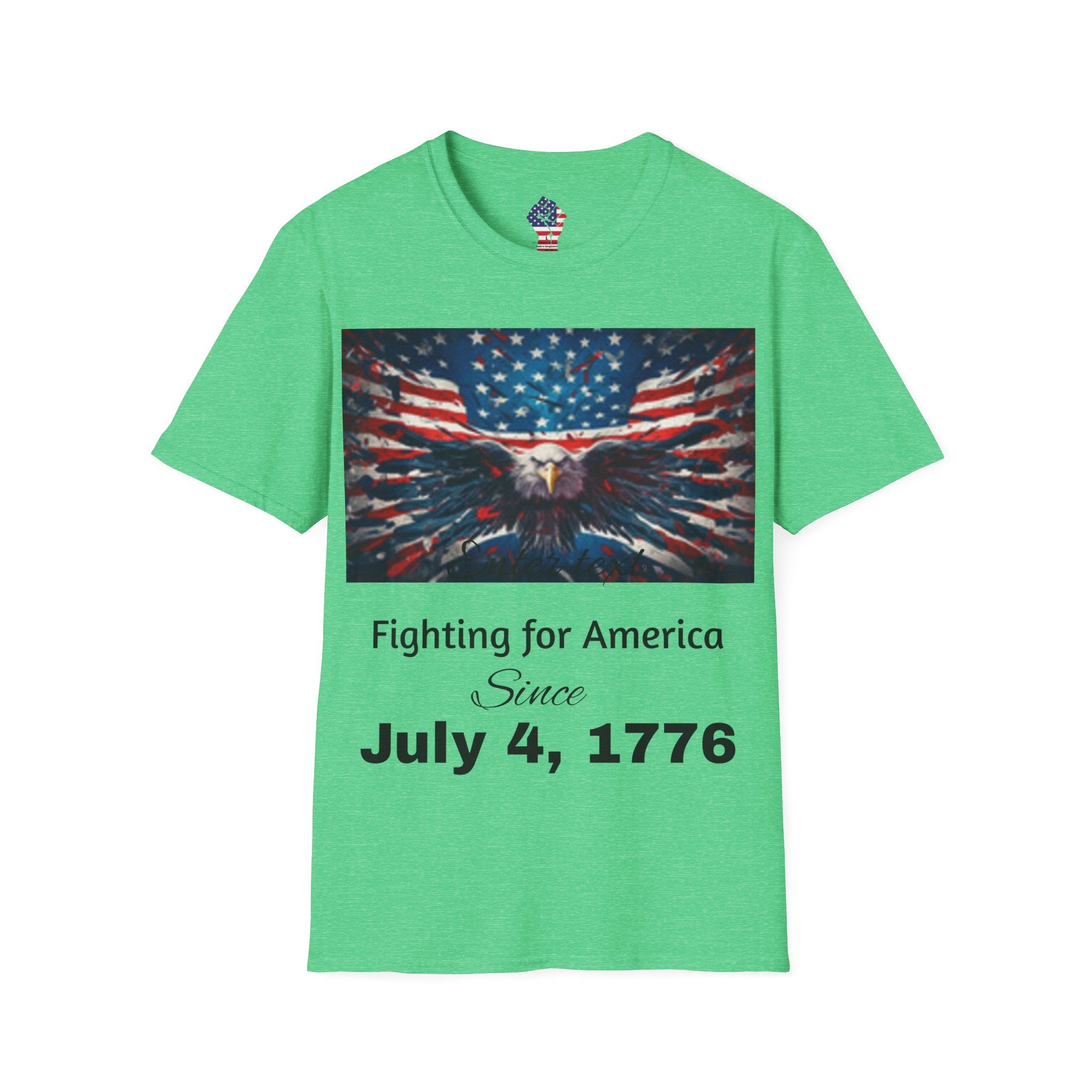 Patriotic Eagle T-Shirt — American Flag Bald Eagle I Love America!