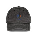 Embroidered Vintage Cap — Palm Tree Sun Baseball Hat