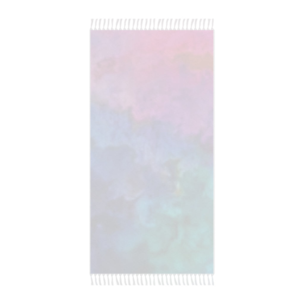 Boho Beach Towel — Watercolor Ombre Fringe Beach Cloth