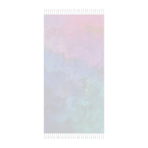 Boho Beach Towel — Watercolor Ombre Fringe Beach Cloth