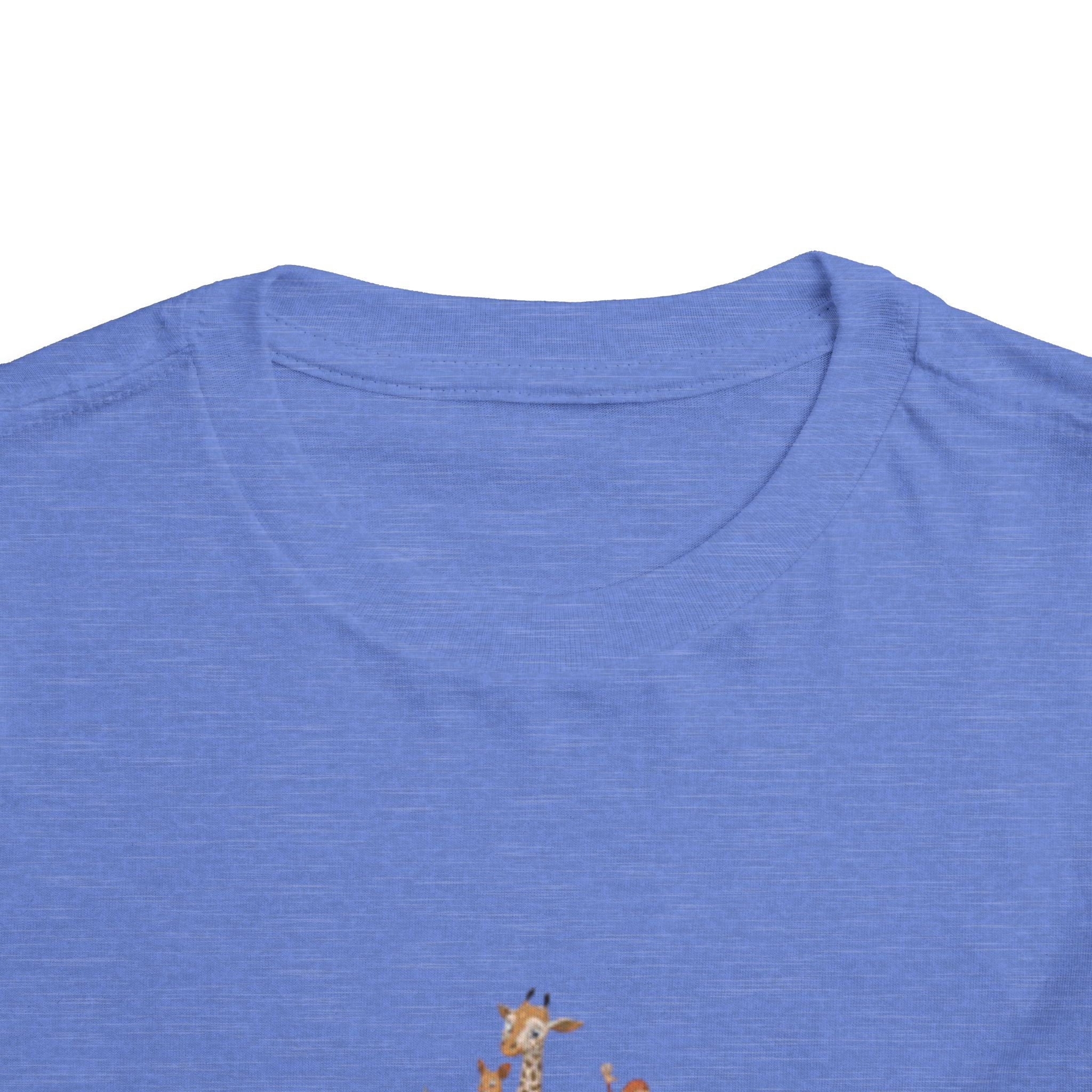 Toddler Tee — Colorful Rainbow Heart & Cute Animal Friends