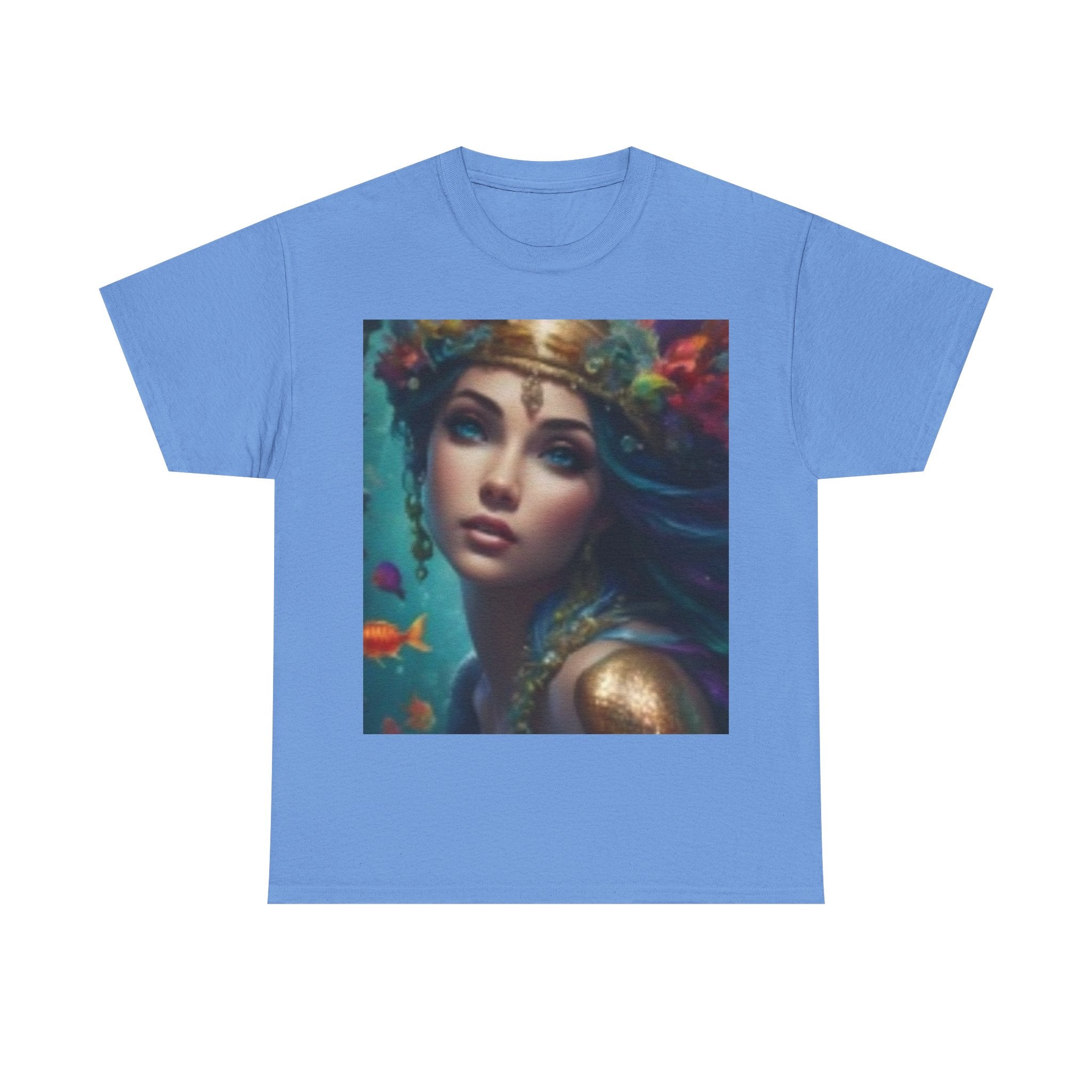 Mermaid Goddess Graphic Tee — Mystical Ocean Art T-Shirt