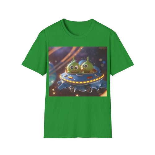 Alien Friends T-Shirt — Cute Cartoon UFO Space Crew Tee