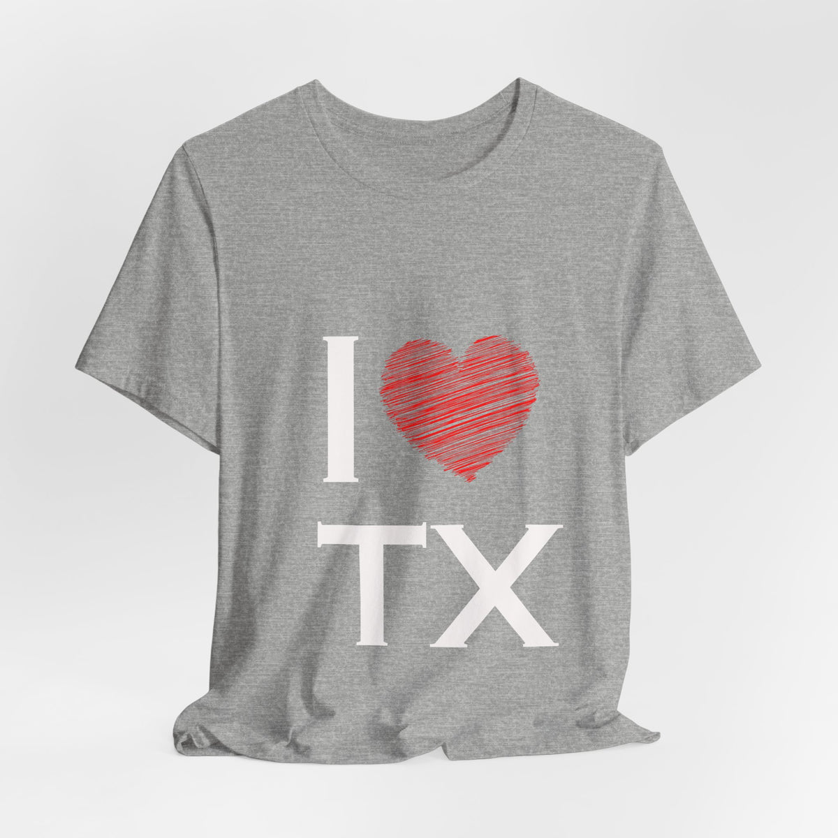 I  Love TX T-Shirt - Texas Love Graphic Tee