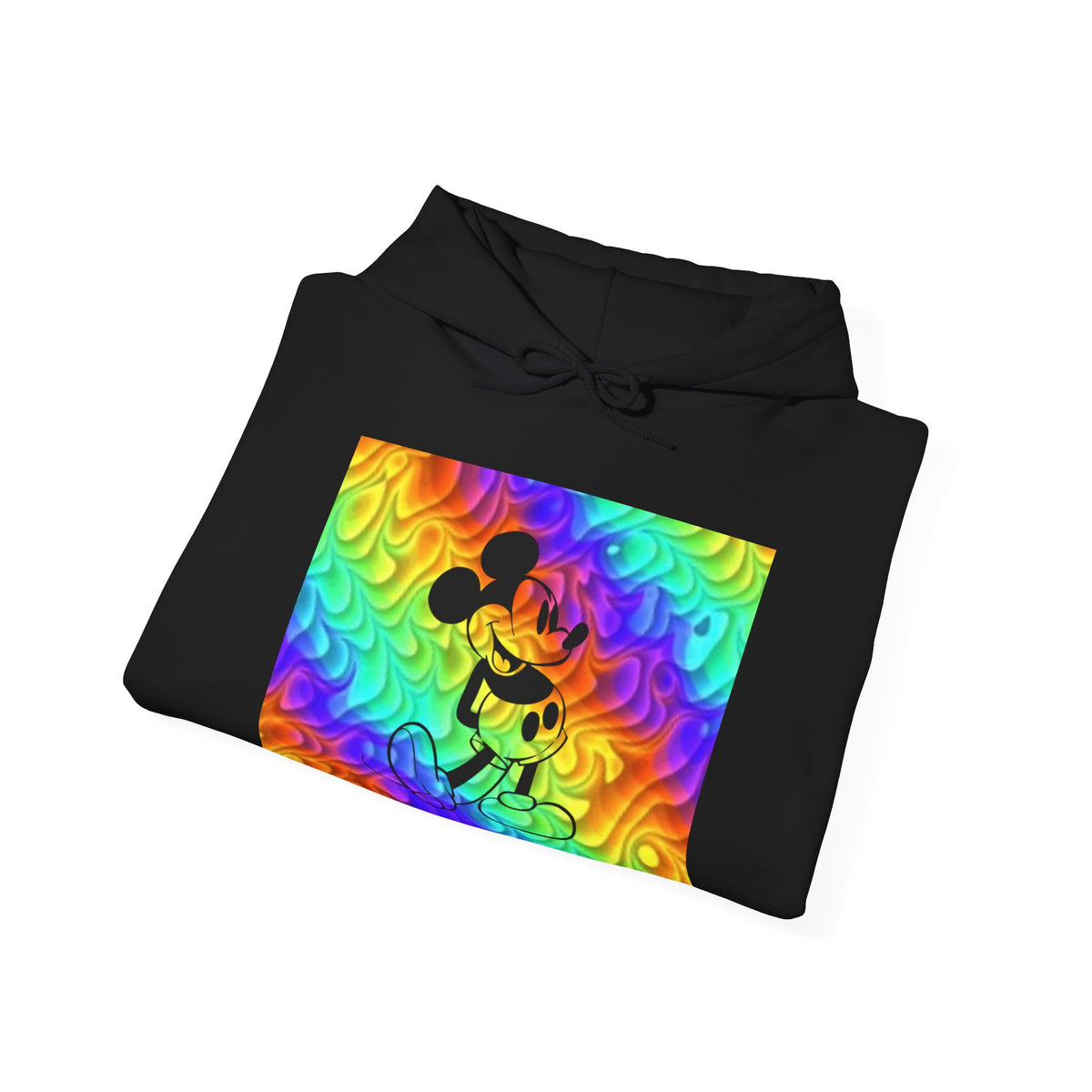 Mickey Mouse Rainbow Colors Unisex Heavy Blend Hooded Sweatshirt Warm & Cozy