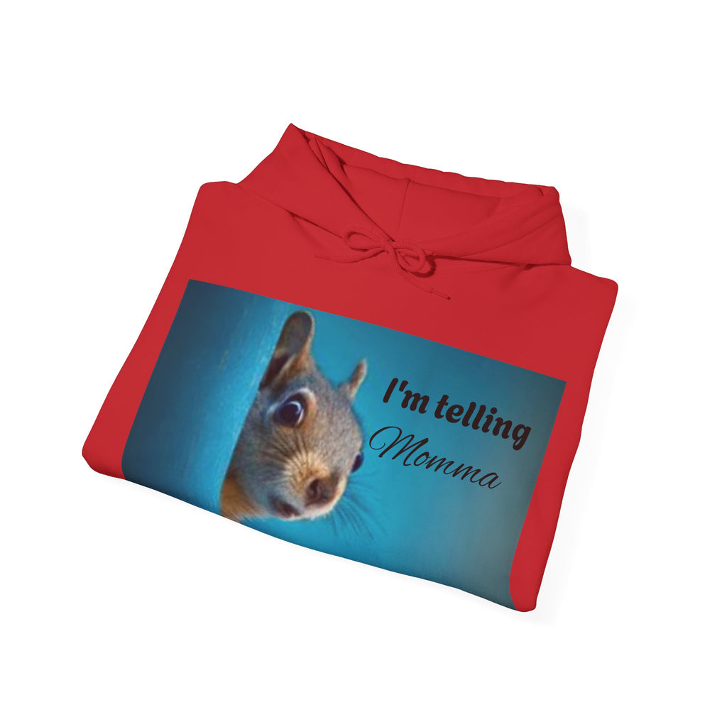 Squirrel I'm Telling Momma Mushrooms Hooded Sweatshirt