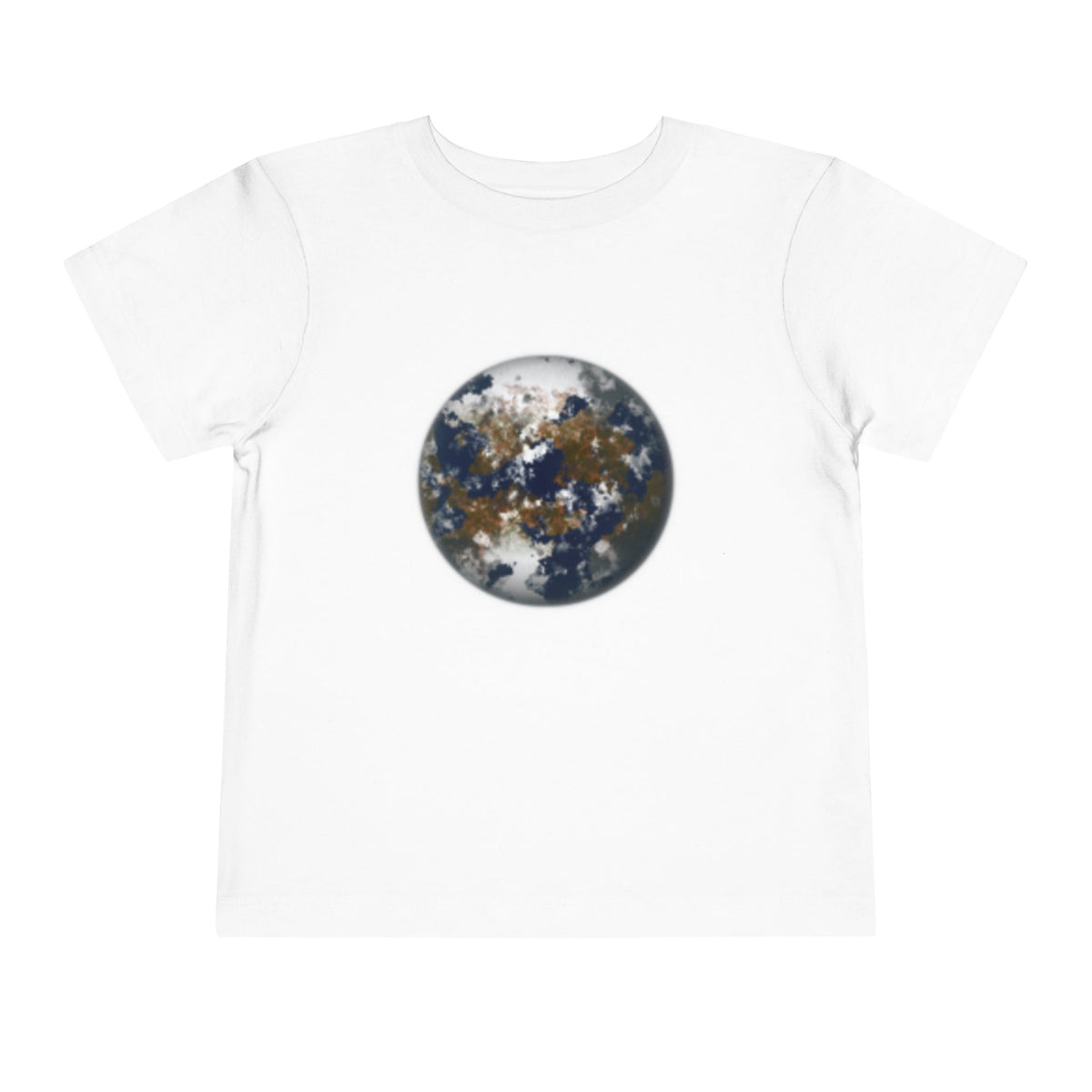 Toddler Tee with Earth Globe & Earth Facts Graphic — Kids Space & Nature Shirt
