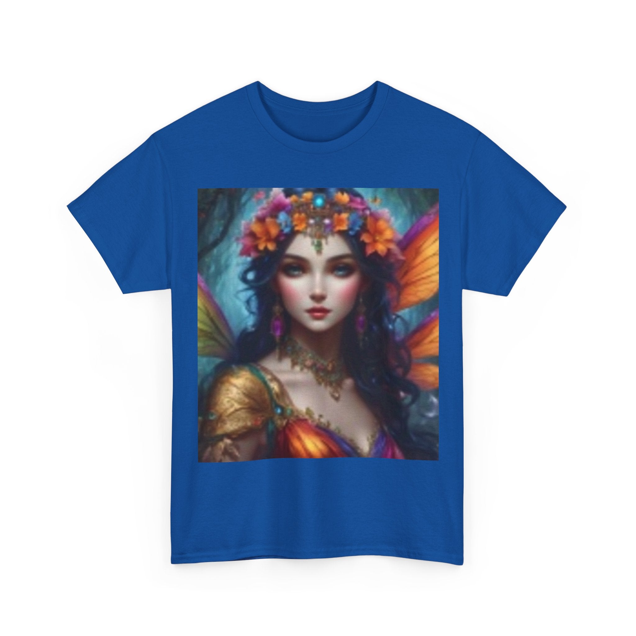 Fairy Queen Portrait T-Shirt — Ethereal Floral Fantasy Tee