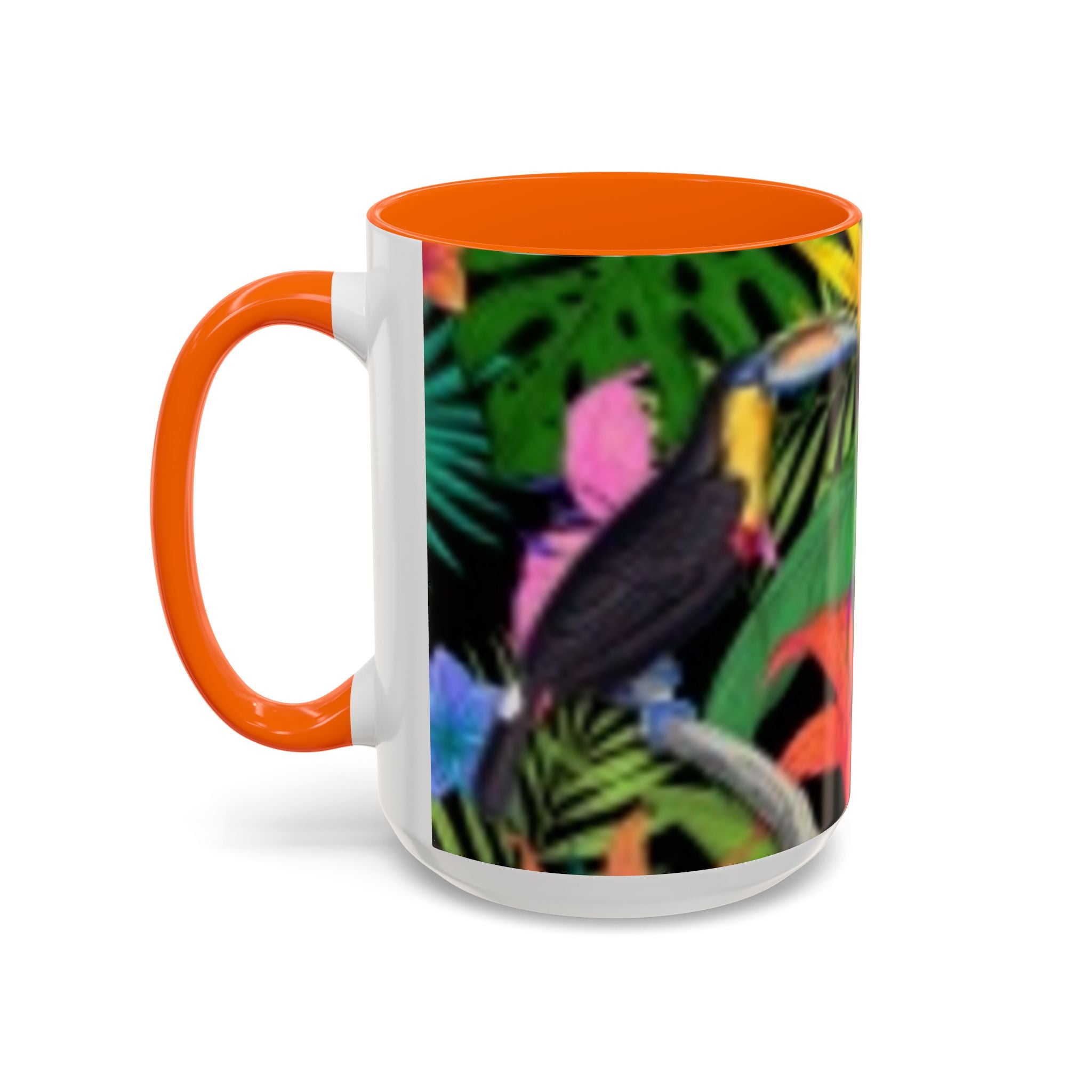 Tropical Floral Coffee Mug — Colorful Paradise Accent Mug (11/15 oz)