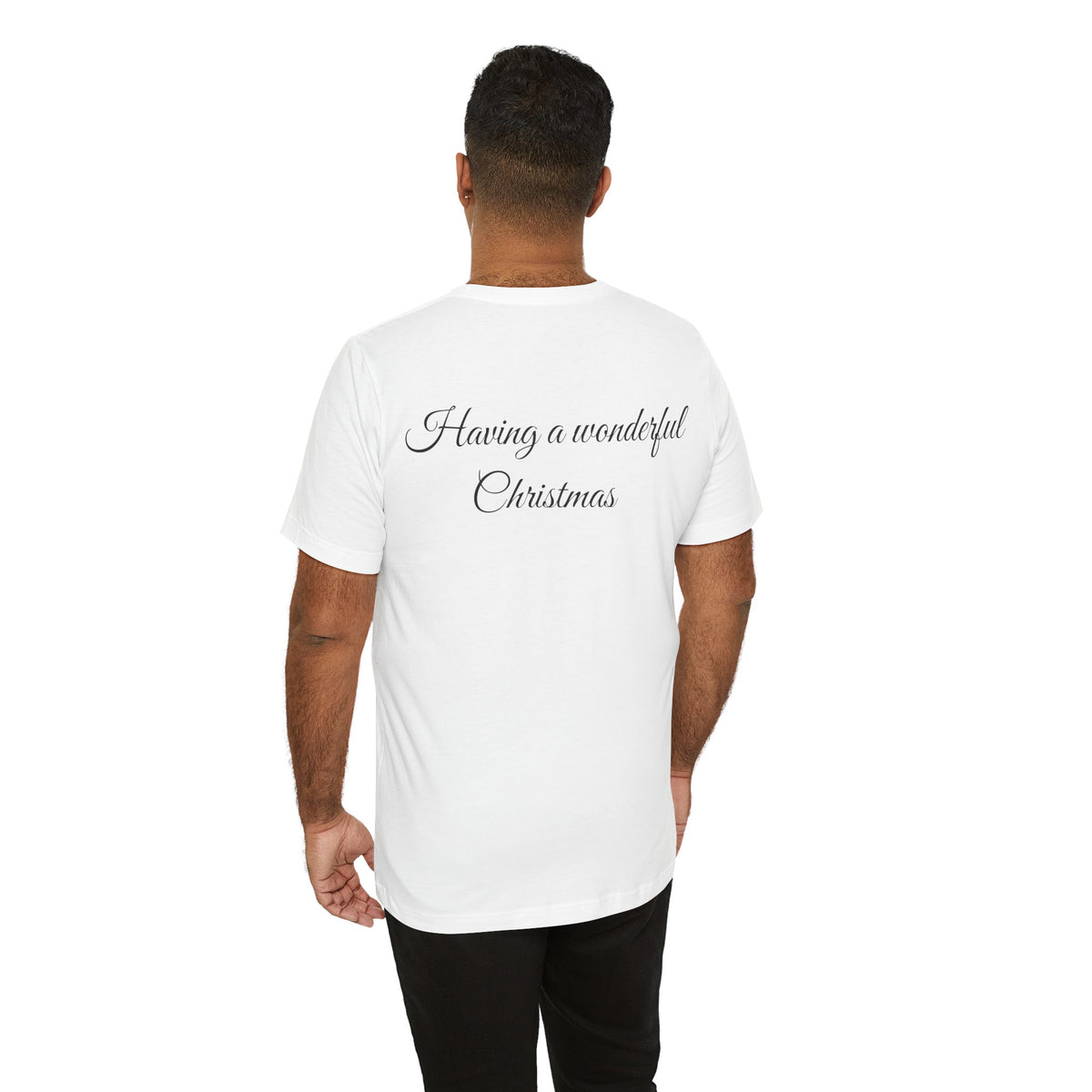 Christmas Tree Vintage Scene Tee — Holiday Village Carriage Design