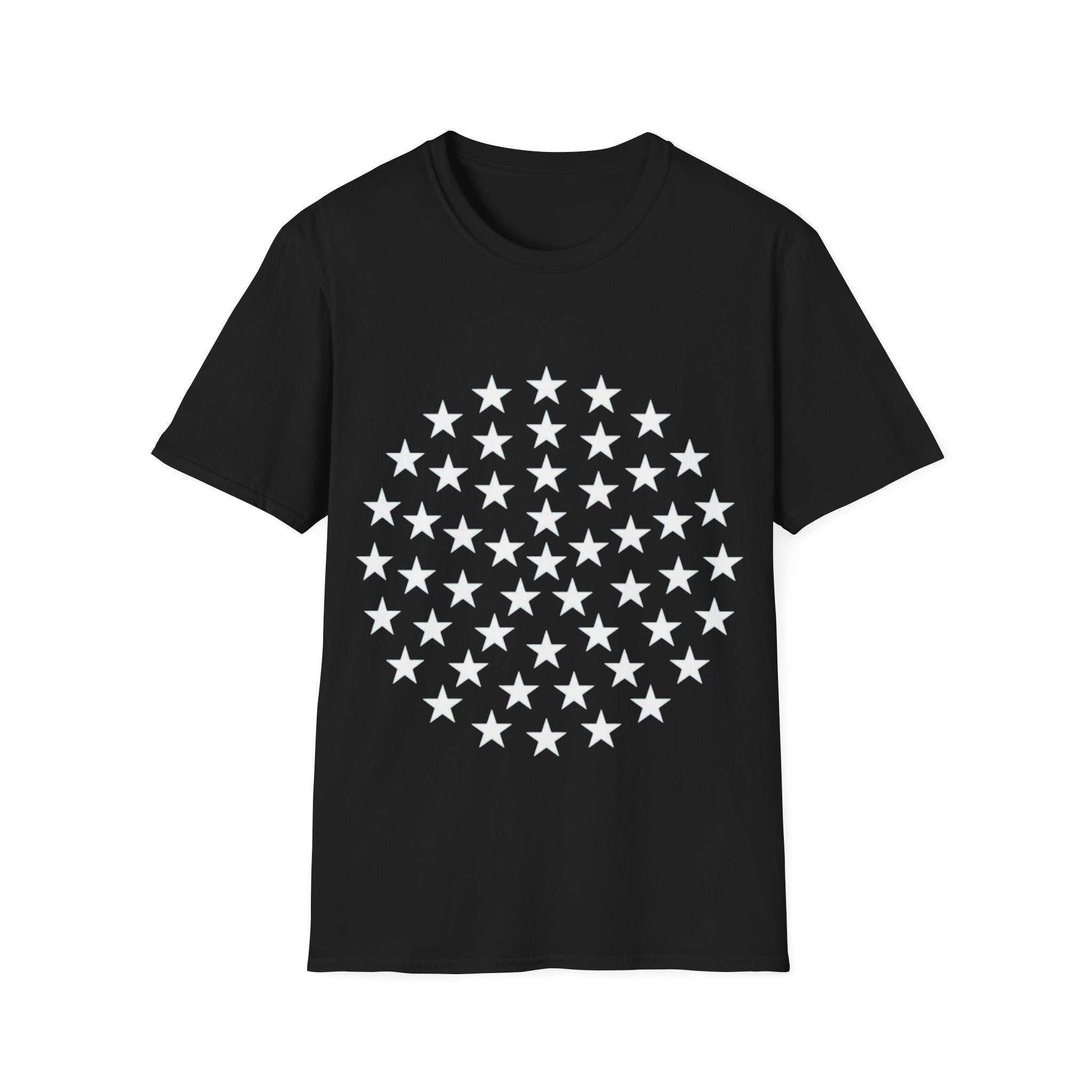 Racing Car Love Racing Patriotic Starburst Pocket T-Shirt – Blue Stars Chest Print