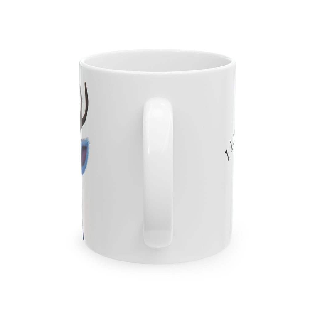 Christmas Reindeer Ceramic Mug – "I Love  Christmas" Cute Holiday Coffee Cup (11oz & 15oz)