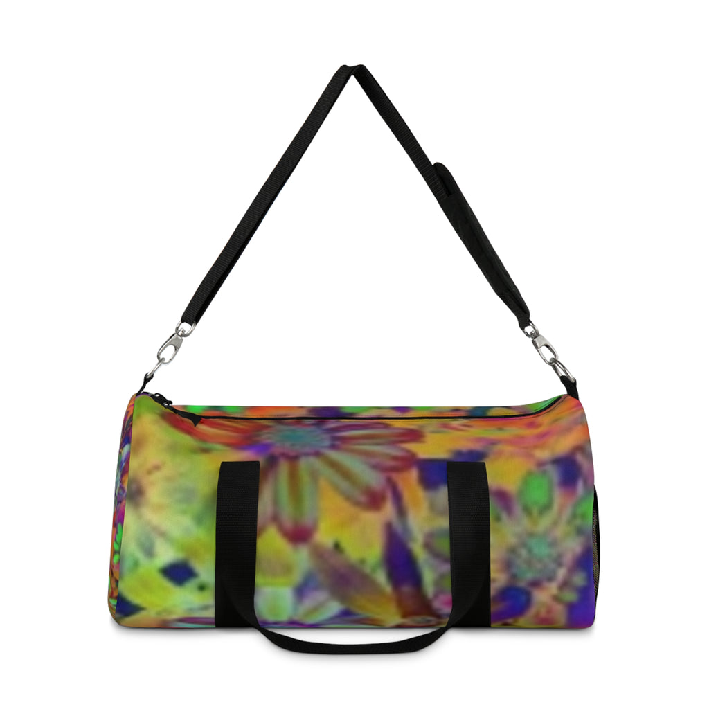 Vibrant Floral Duffel Bag - Colorful Boho Travel & Gym Bag
