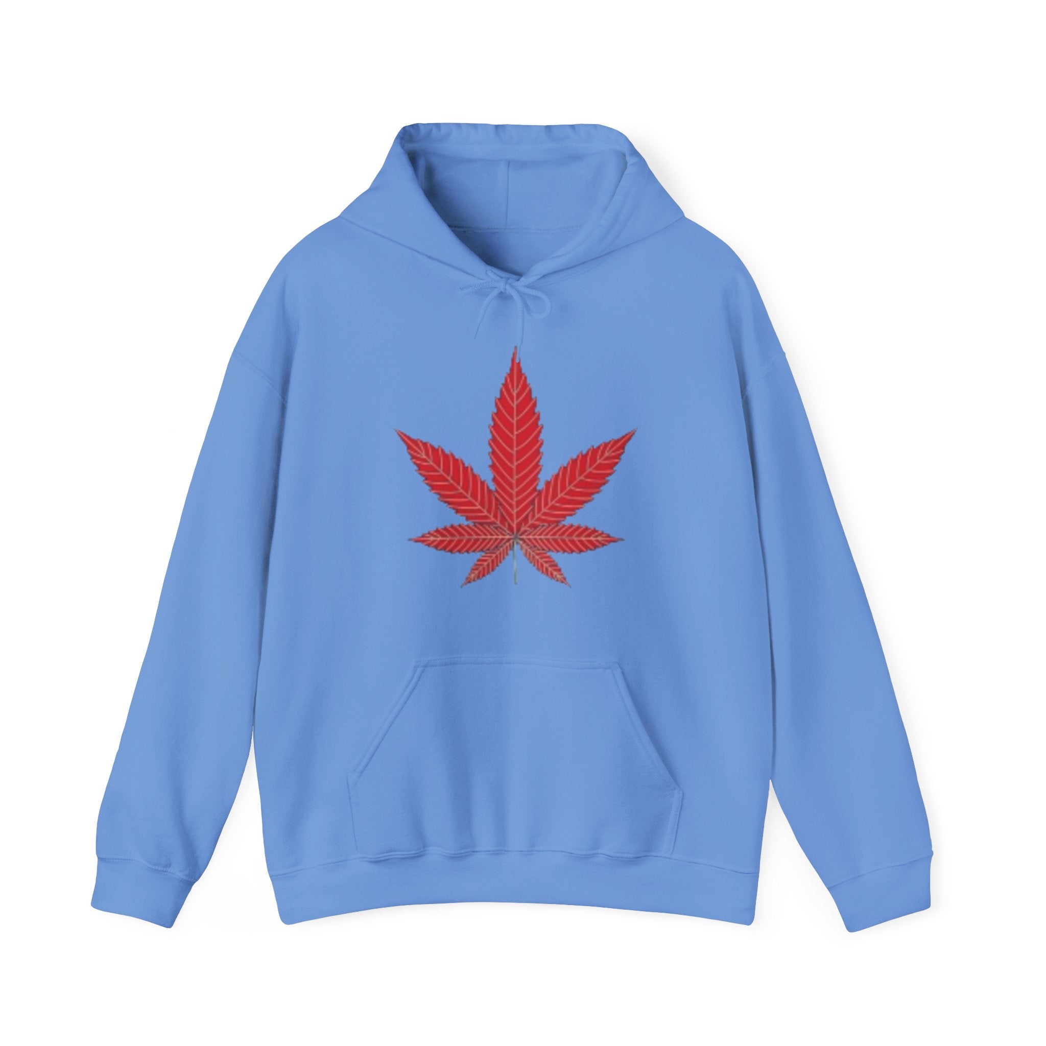 Sweat à capuche feuille de marijuana avec deux hommes en colère — Pull streetwear décontracté