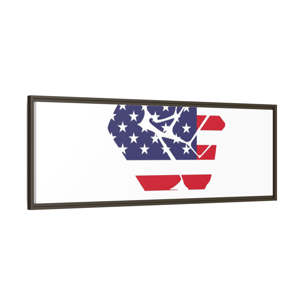 Framed Canvas Print – American Flag Fist Wall Art