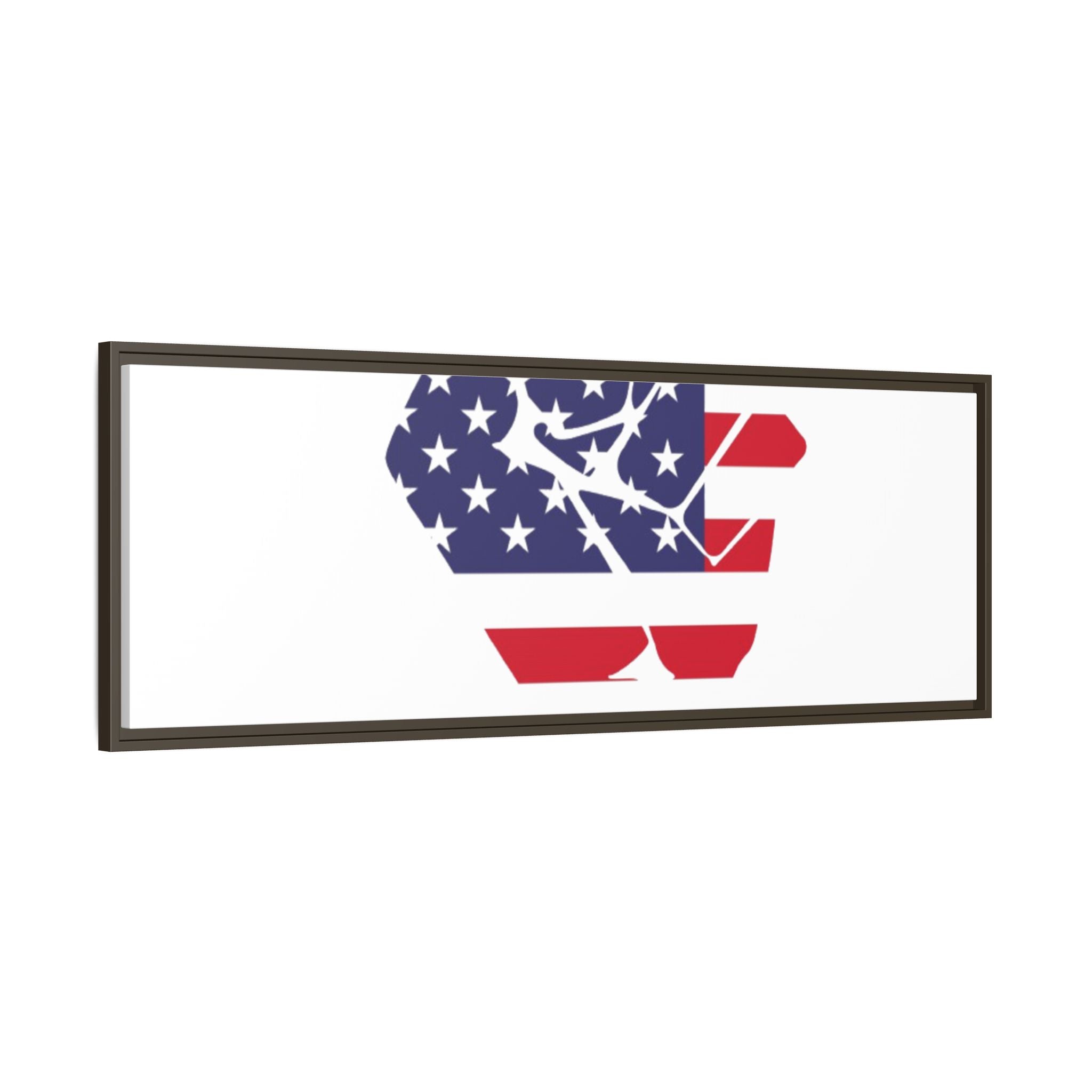 Framed Canvas Print – American Flag Fist Wall Art