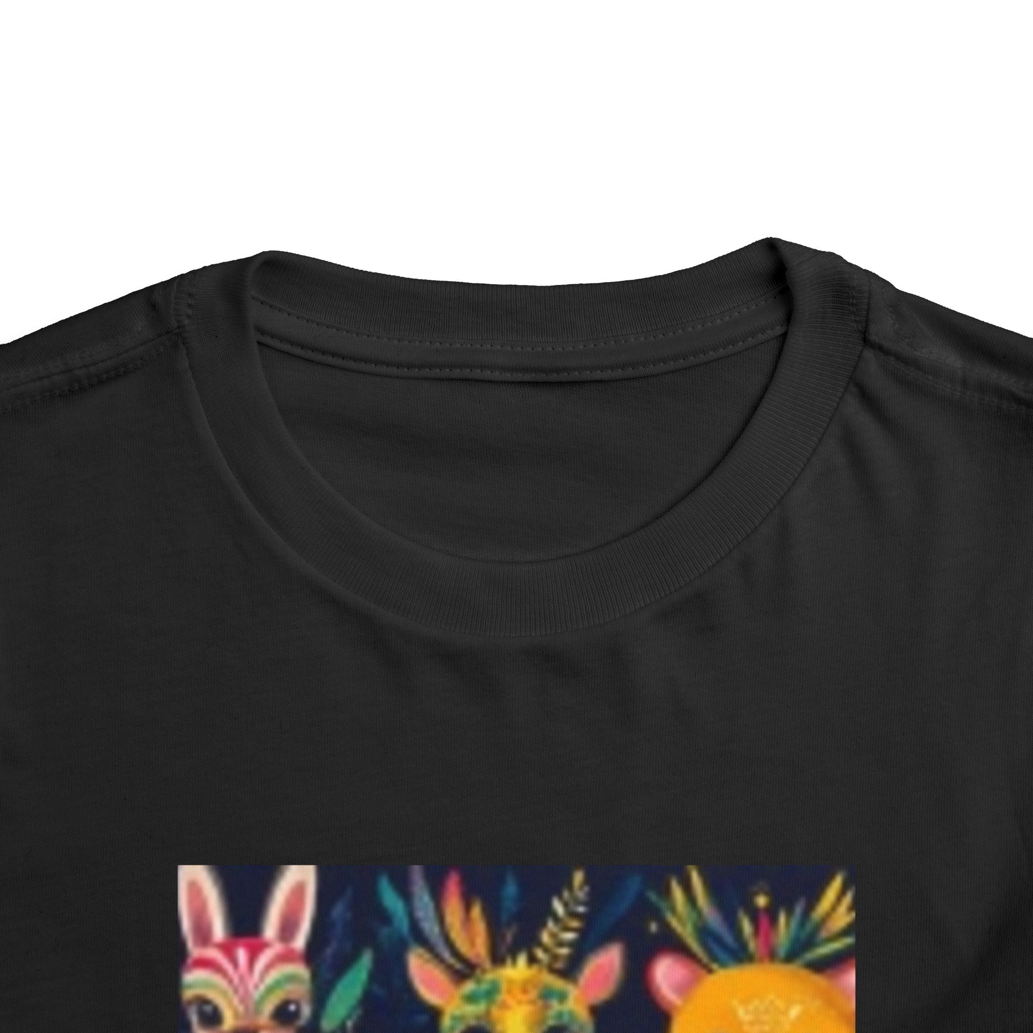 Toddler T-shirt — Colorful Forest Animal Faces Toddler Shirt