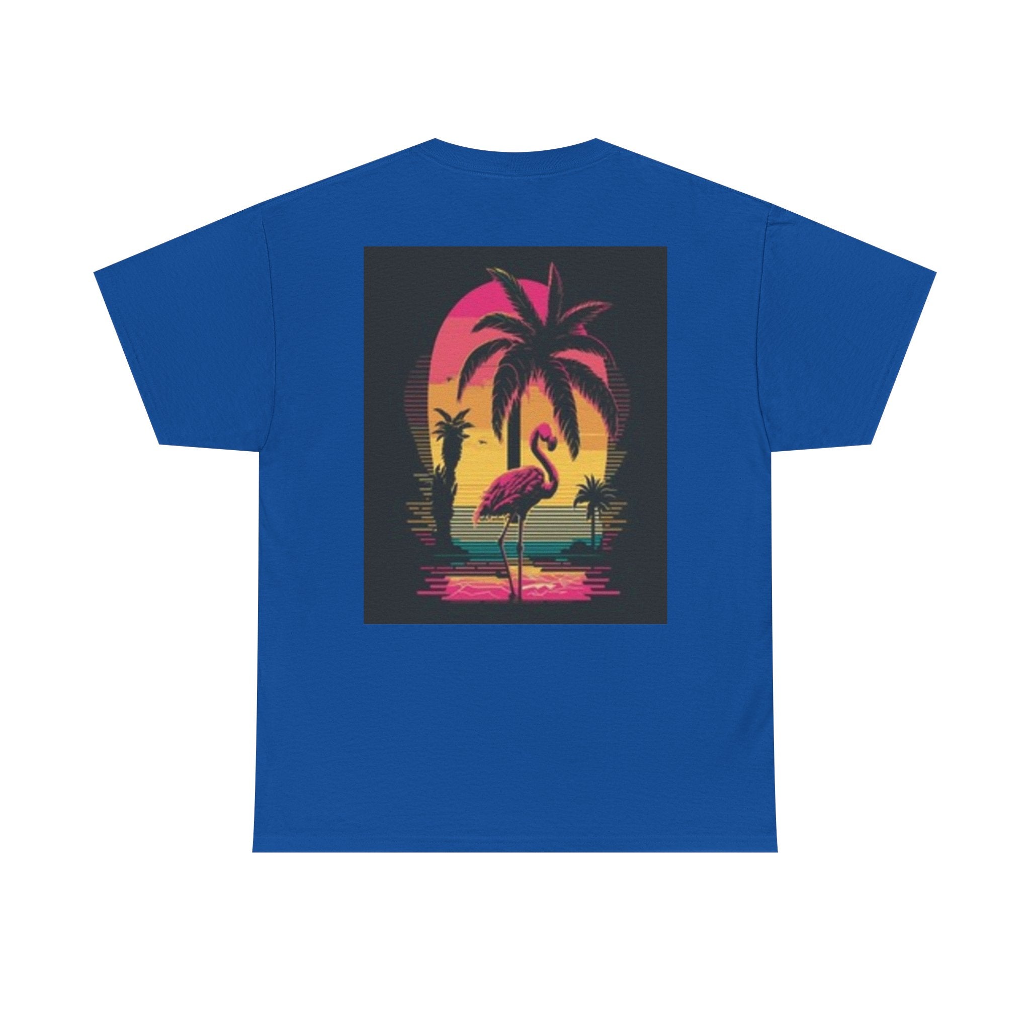 T-Shirt — Tropical Sunset Flamingo Graphic T-shirt